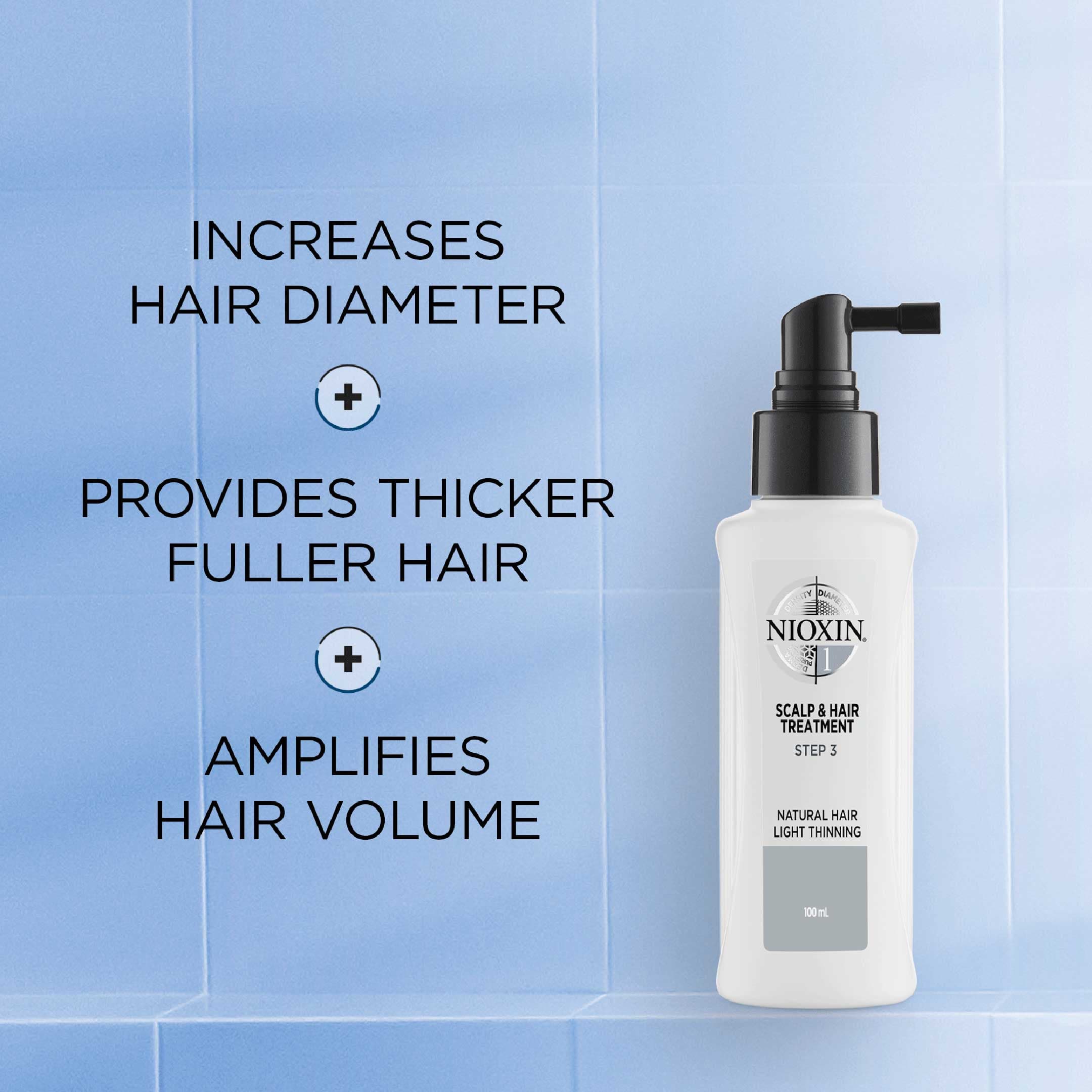 Nioxin System 1 Scalp Treatment leave-in produkt för obehandlat naturligt tunt hår 100 ml - produktbild 2