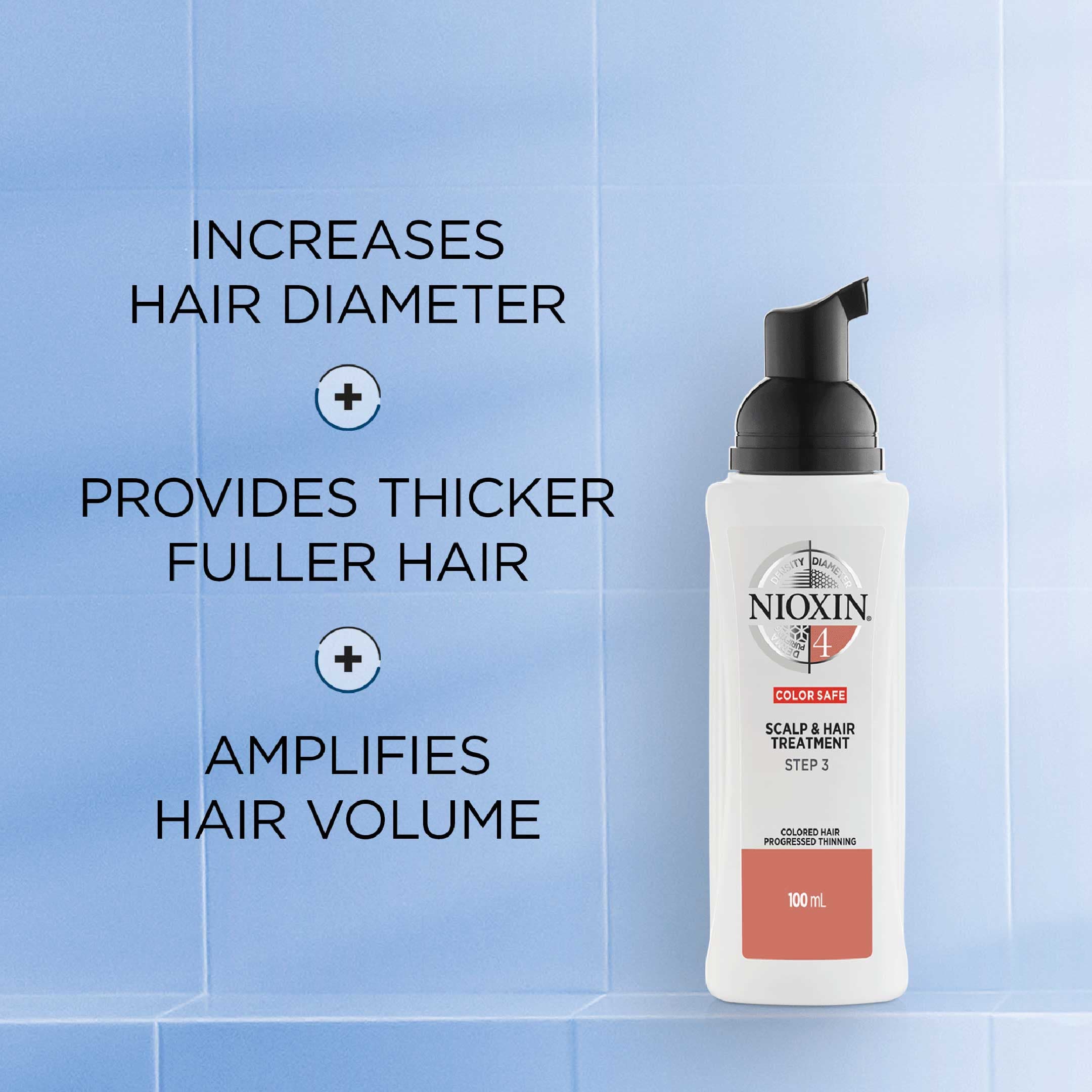 Nioxin System 4 Scalp Treatment leave-in produkt för märkbart tunt, färgat hår 100 ml 2