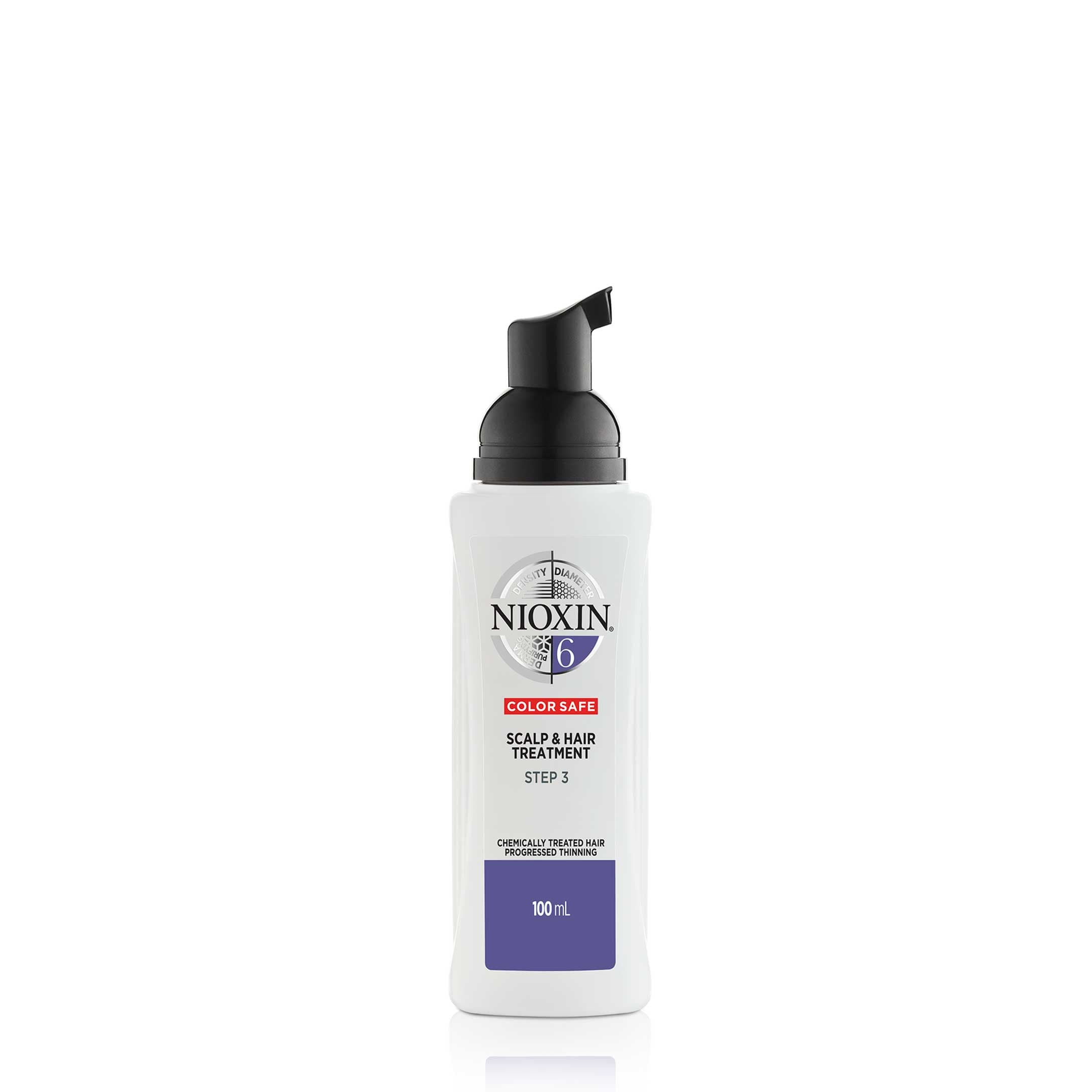 Nioxin System 6 Scalp Treatment leave-in produkt för märkbart tunt, kemiskt behandlat hår 100 ml