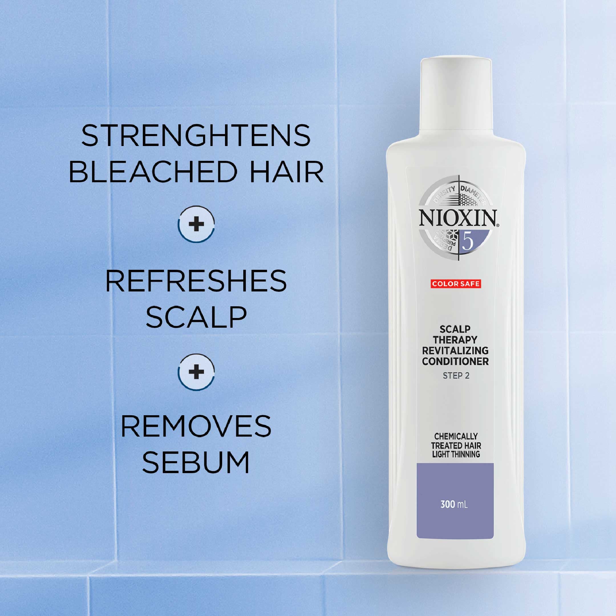 Nioxin System 5 Scalp Revitaliser Conditioner för fint, tunt, kemiskt behandlat hår 300 ml - produktbild 2