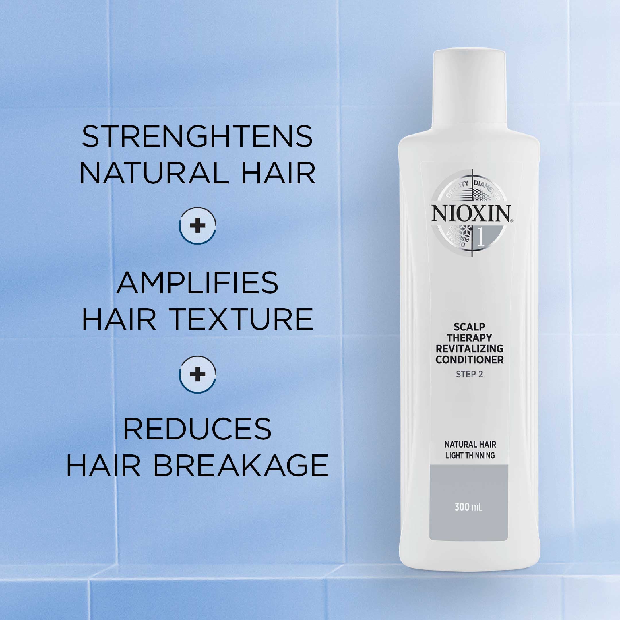 Nioxin System 1 Scalp Revitaliser Conditioner för obehandlat naturligt tunt hår 300 ml 2