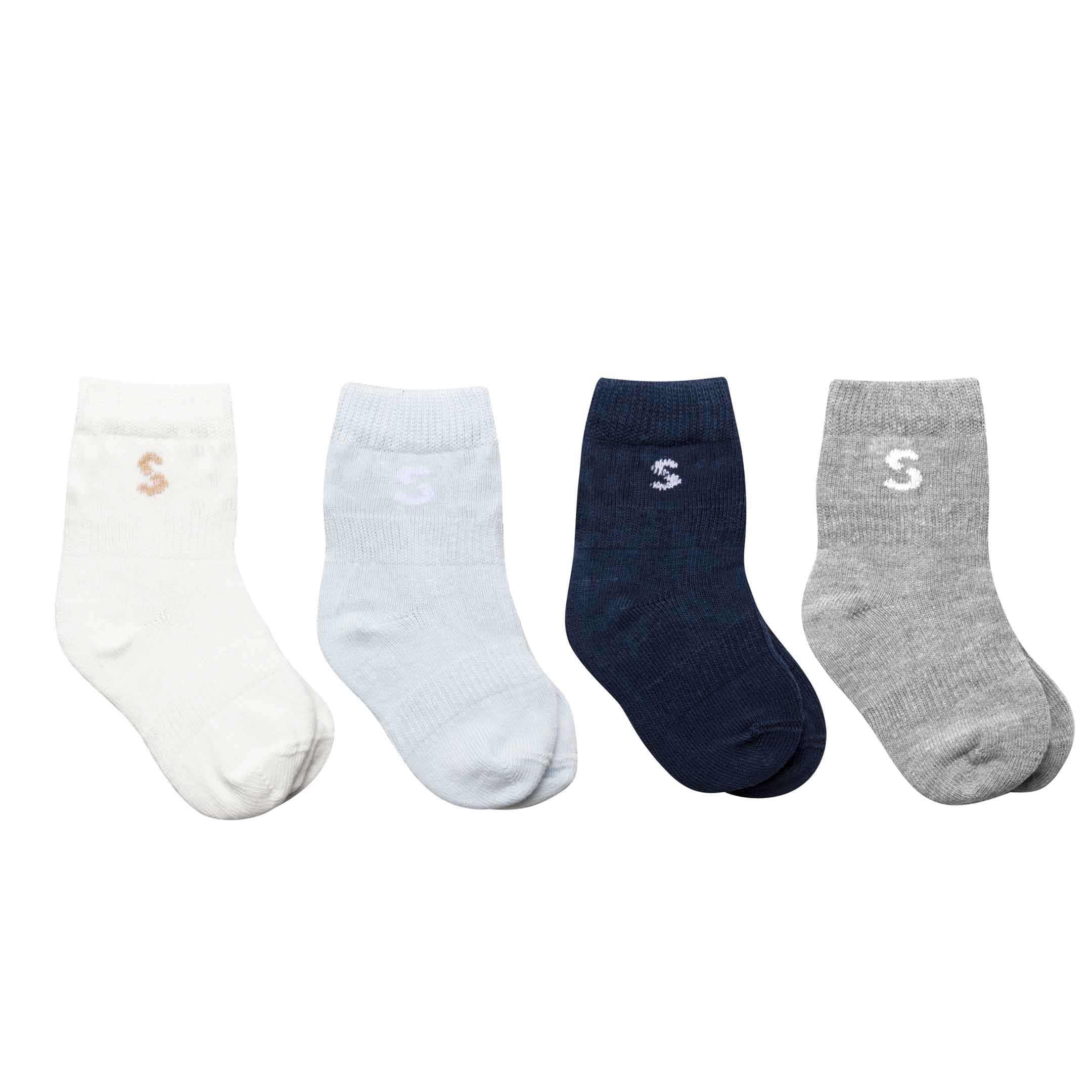 Stuckies Wavy Utan anti-slip 10/15 0-6 mån 4-pack 2