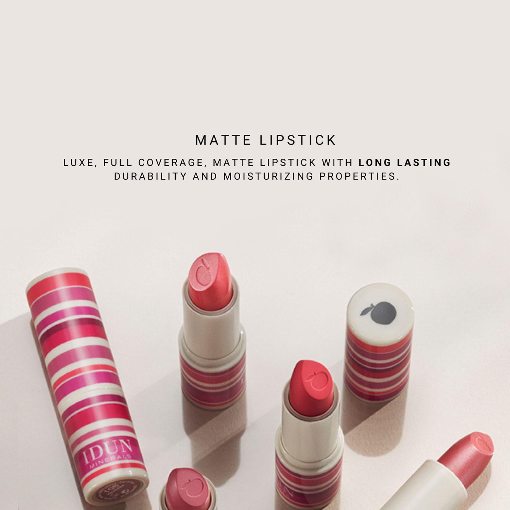 IDUN Minerals Matte Lipstick Jordgubb 4 g - produktbild 3