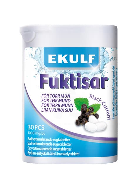 Ekulf Fuktisar Svartvinbär 30 st