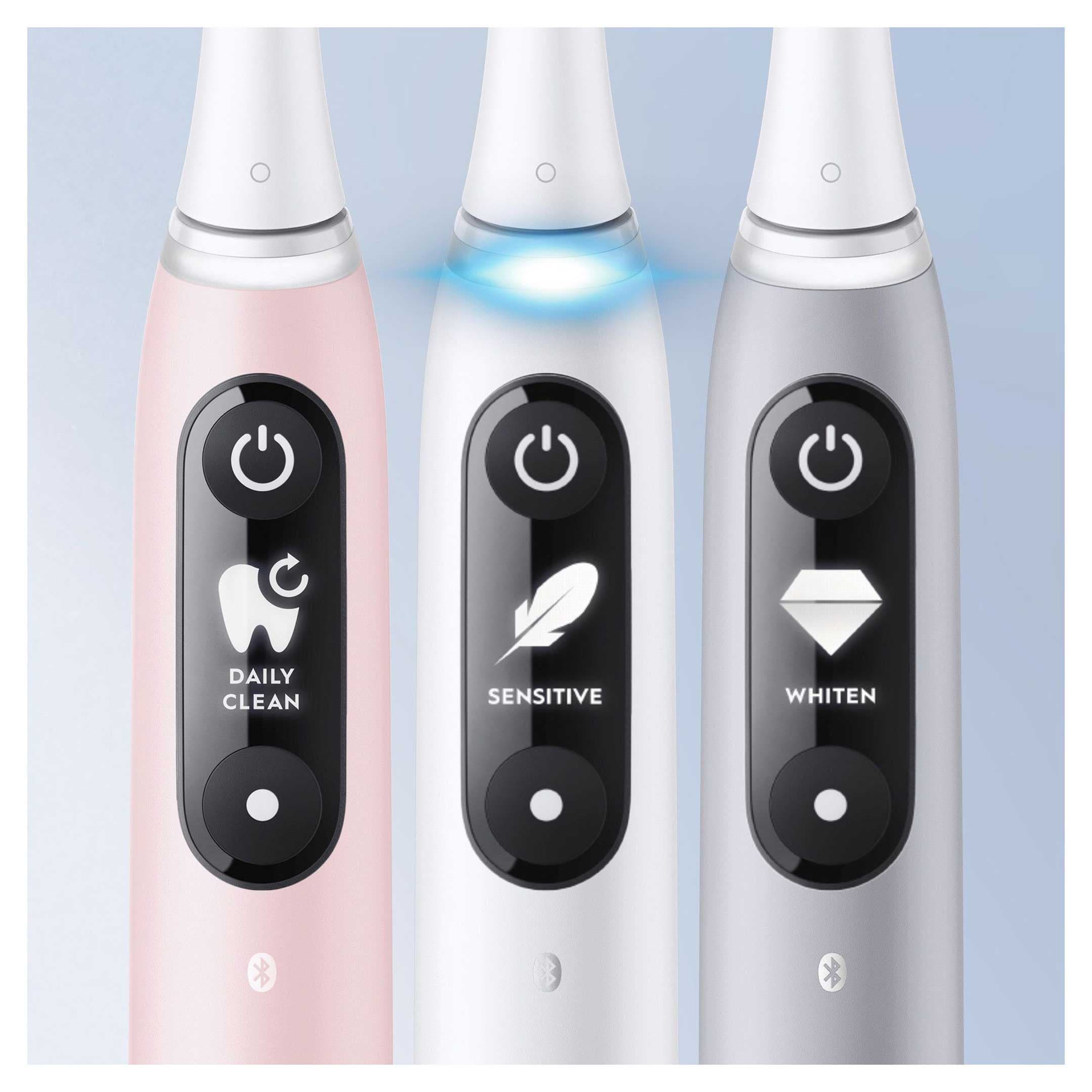 Oral-B iO 6S Vit Eltandborste med extra Tandborsthuvud - produktbild 5