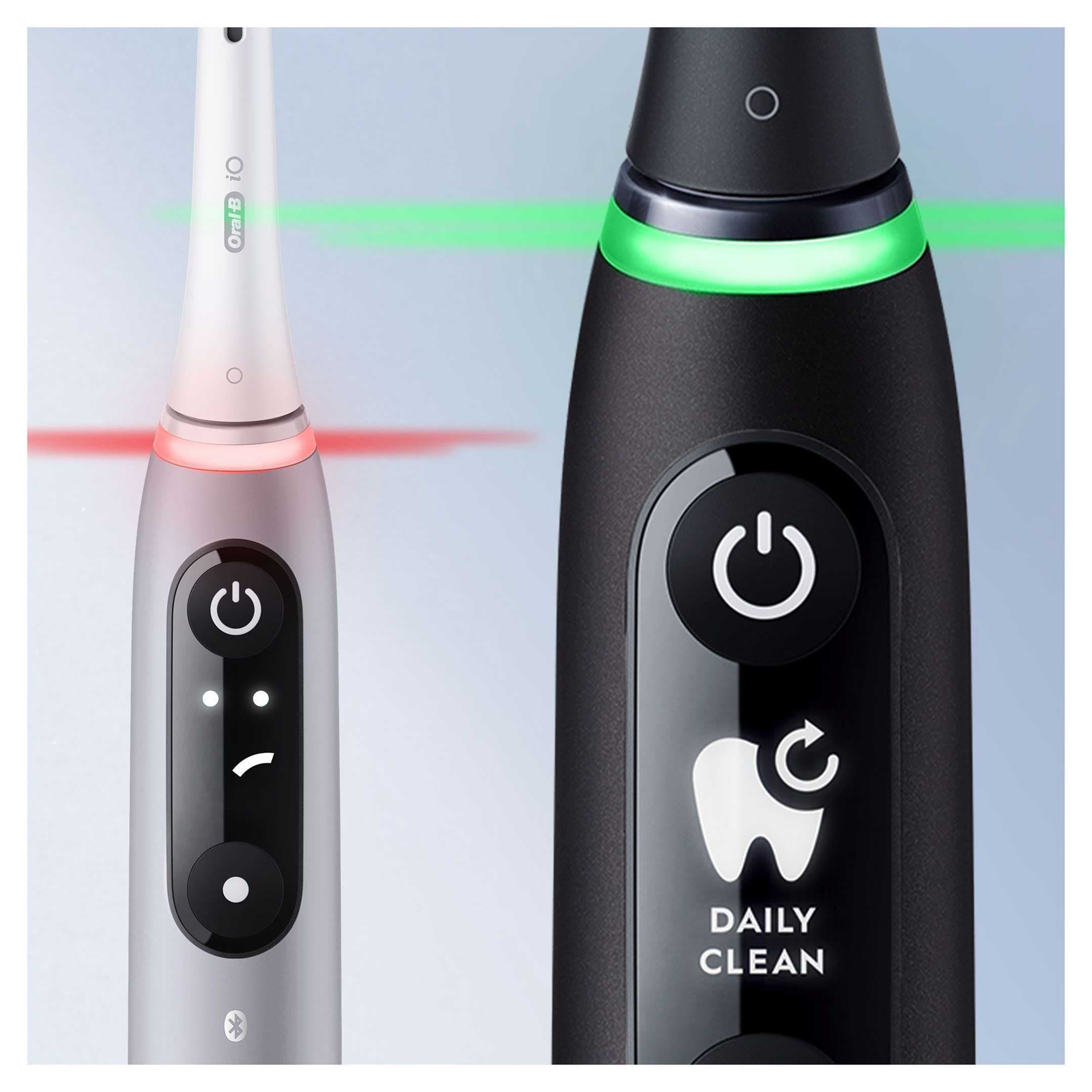 Oral-B iO6 Eltandborstar Rosa & Svart Duo 2 st - produktbild 4
