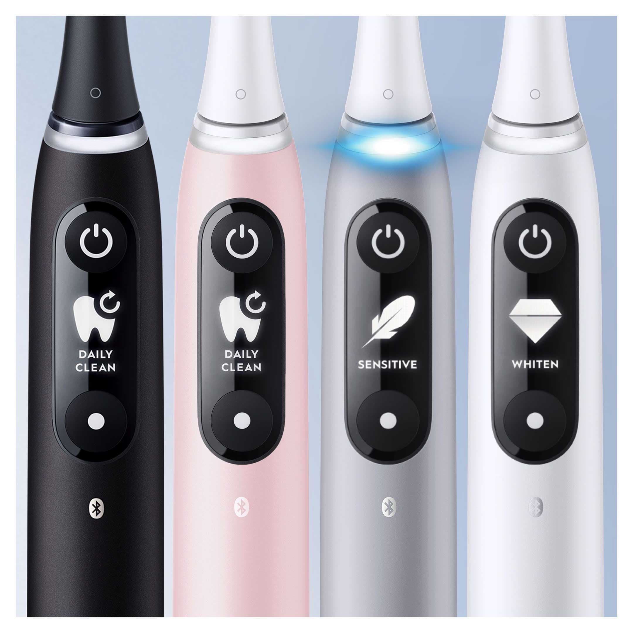 Oral-B iO6 Eltandborstar Rosa & Svart Duo 2 st - produktbild 5