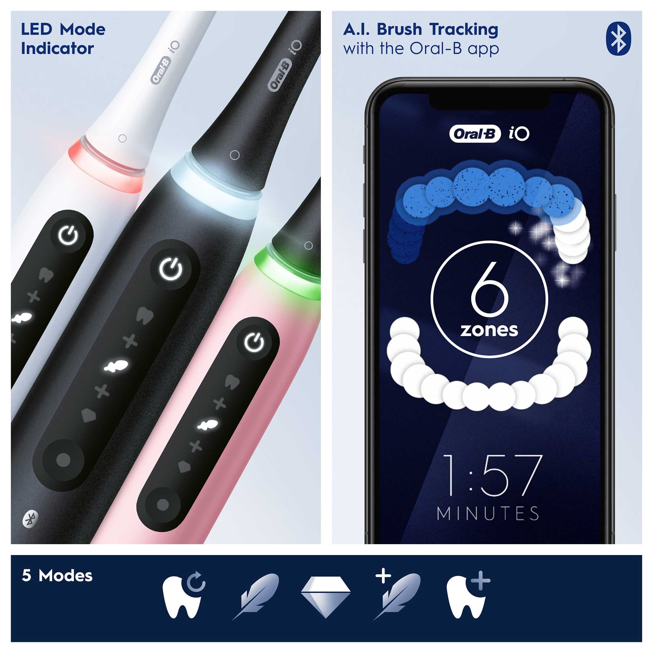 Oral-B iO 5S Rosa Eltandborste 3