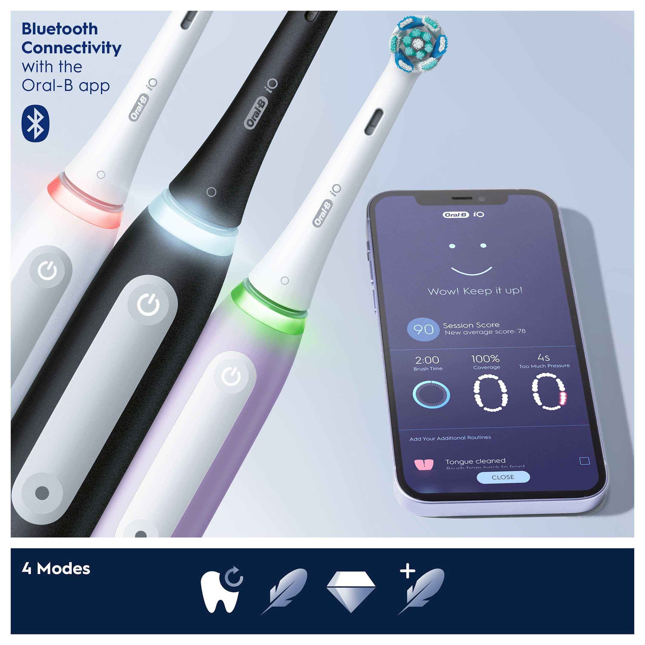 Oral-B iO 4S Vit Eltandborste - produktbild 2