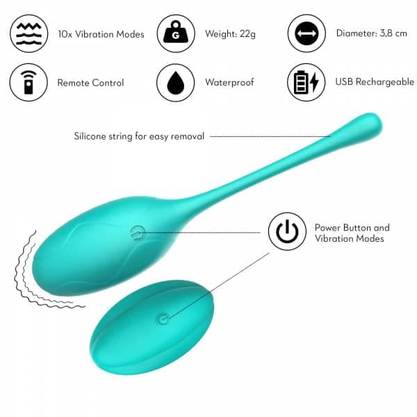 Winyi Kitty Egg Vibrator med fjärrkontroll 2