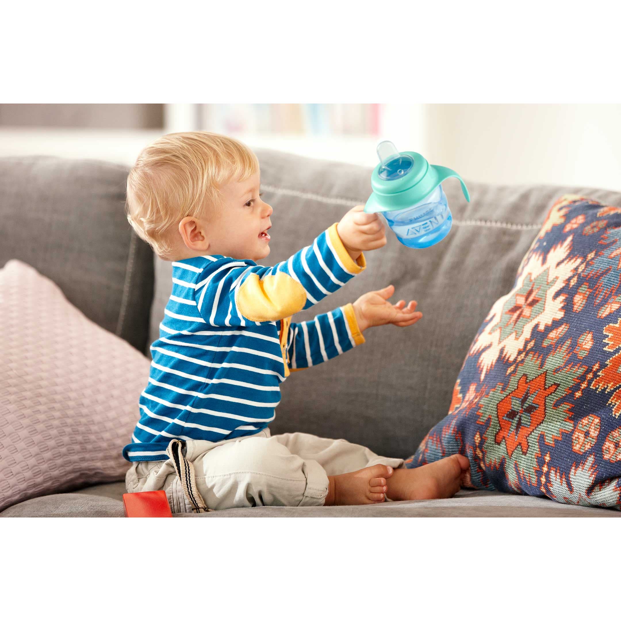 Philips Avent Pipmugg blå/grön 6m+ 200 ml - produktbild 4
