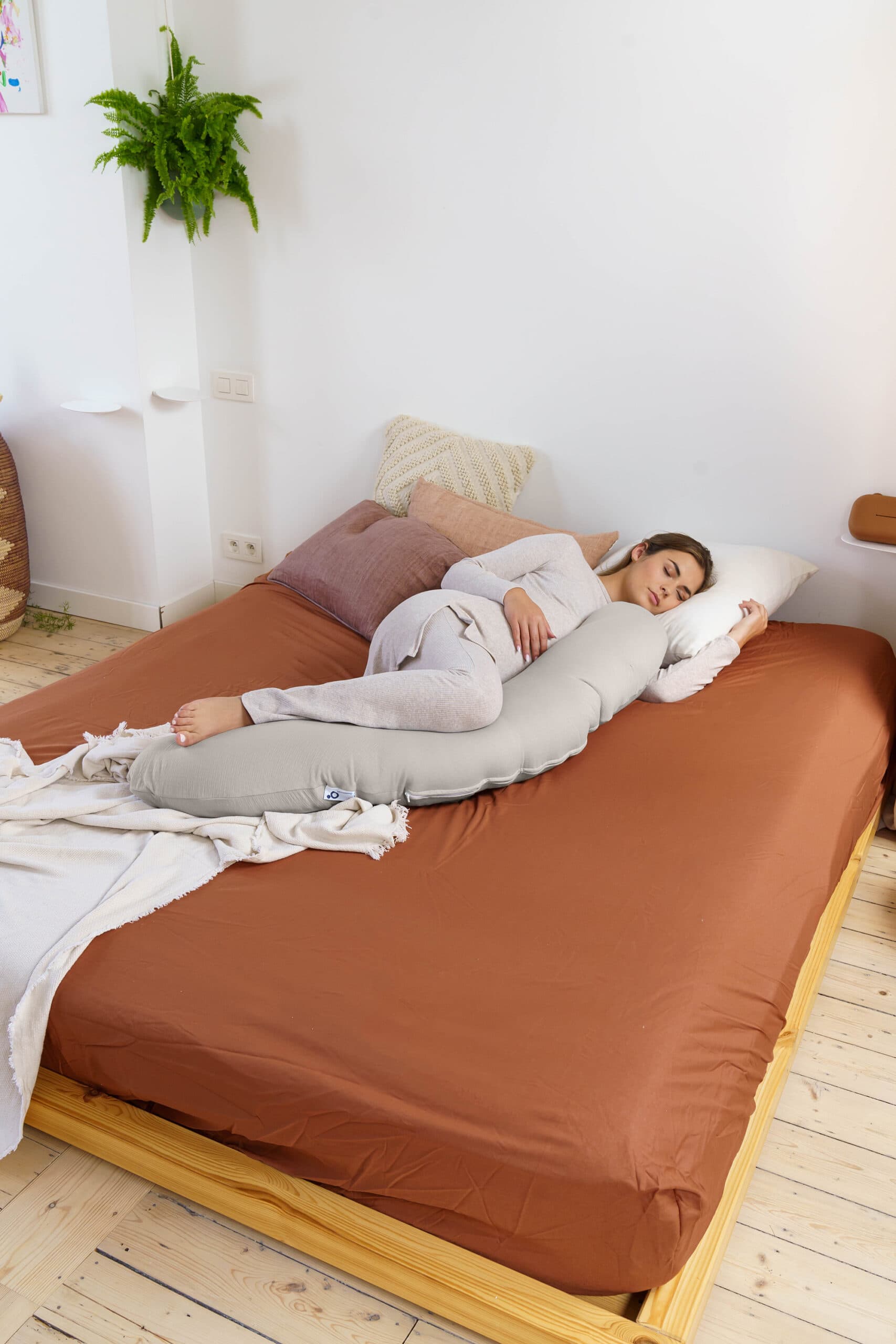 Doomoo Amnings- och Gravidkudde Quilt Sand 2