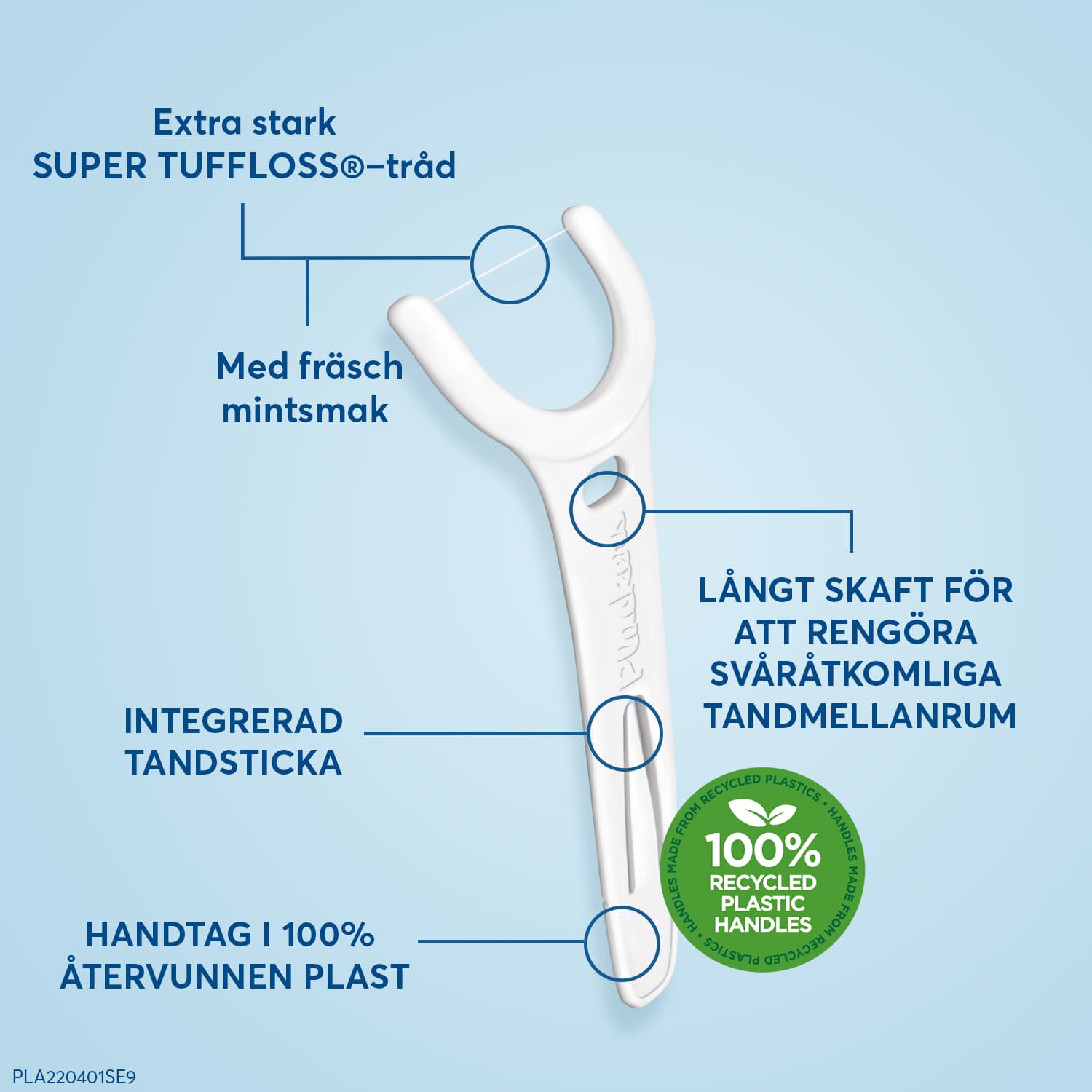Plackers Grip Tandtrådsbyglar 33 st - produktbild 2