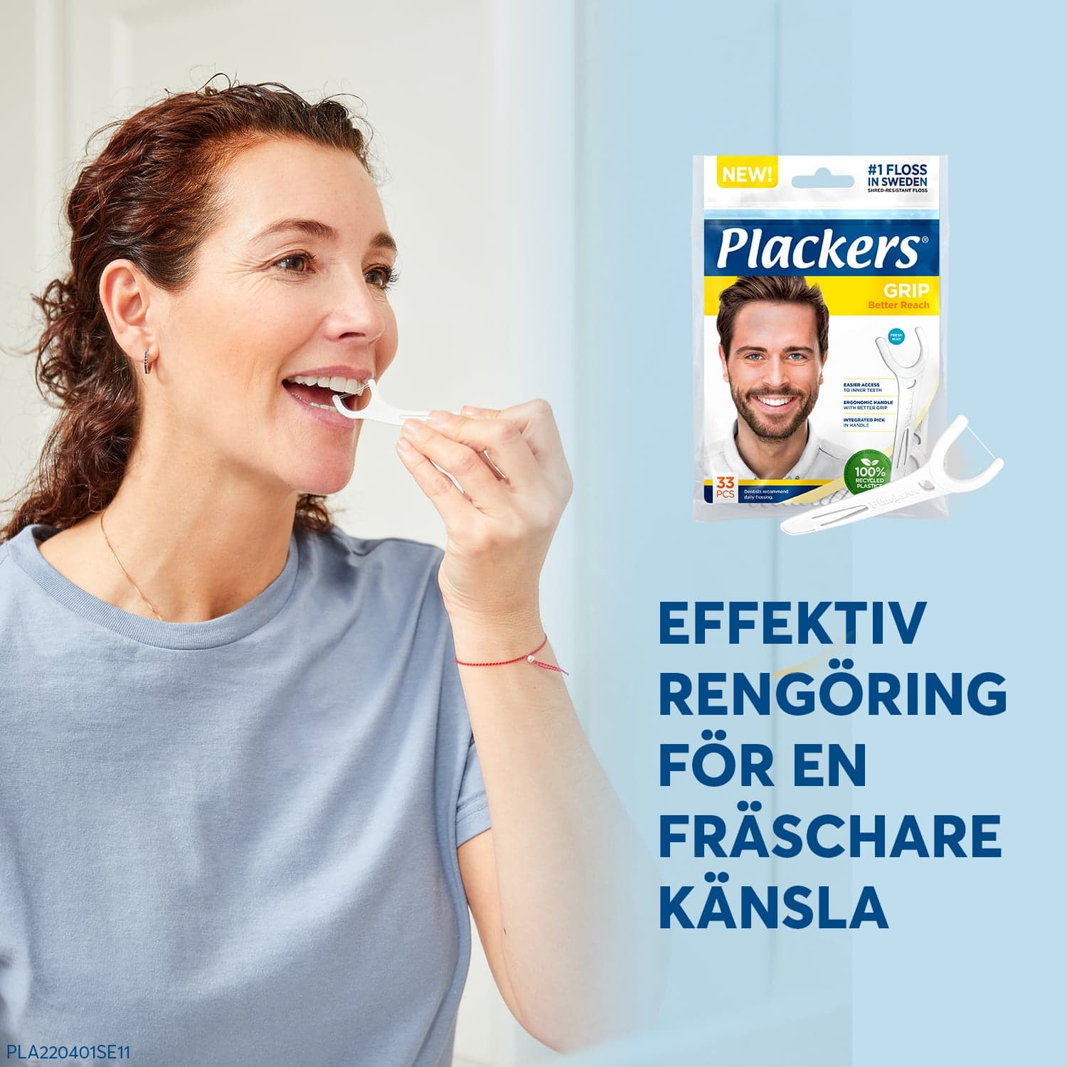 Plackers Grip Tandtrådsbyglar 33 st - produktbild 4