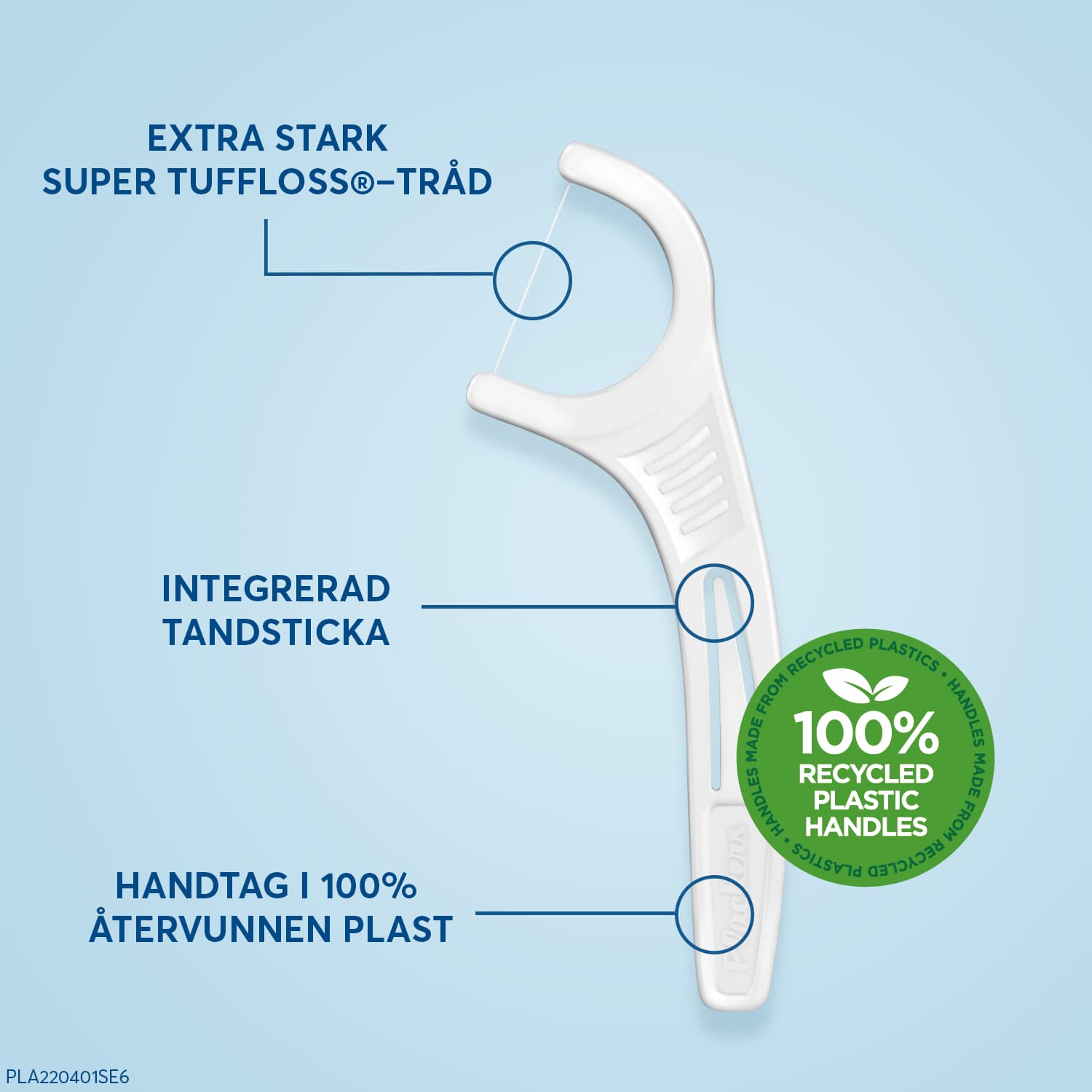 Plackers Original Tandtrådsbyglar 38 st 2