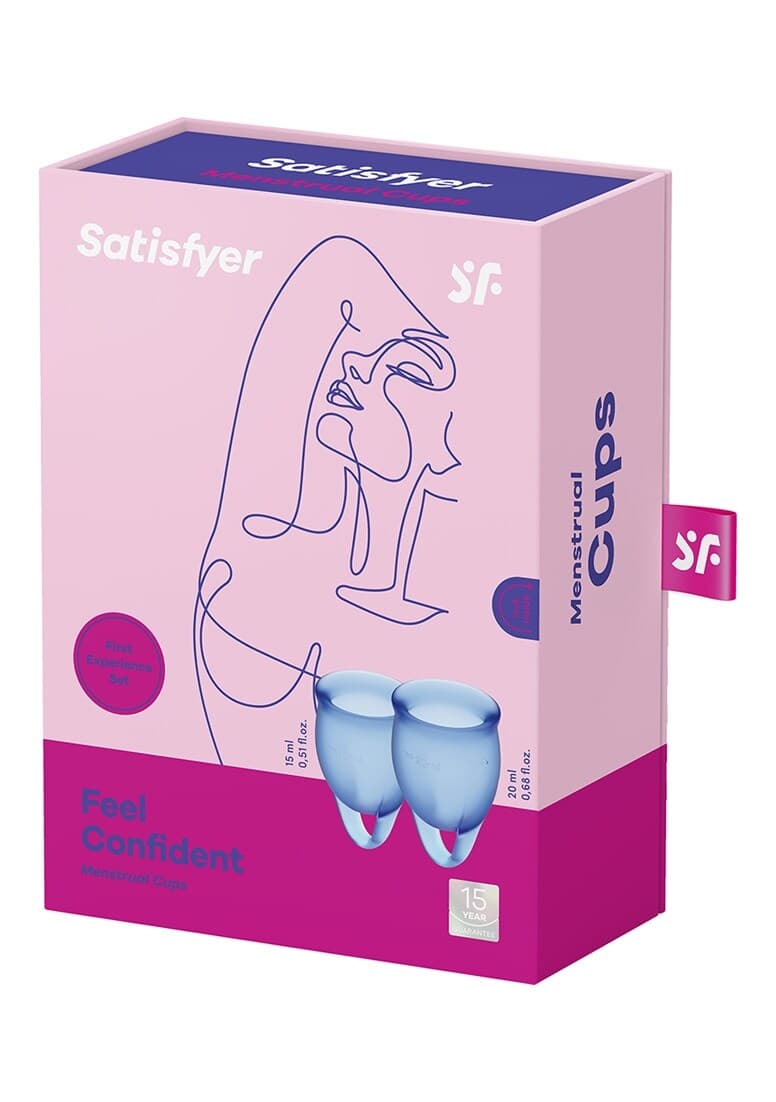 Satisfyer Feel Confident Menstrual Cup Dark Blue - produktbild 2