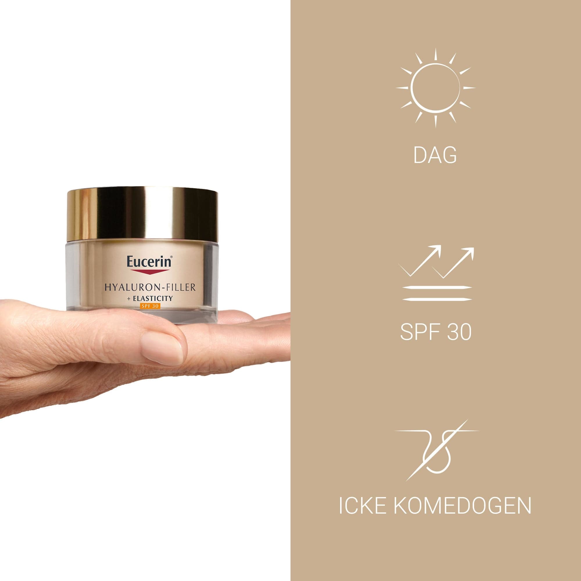 Eucerin HyaluronFiller+Elasticity Daycream SPF30 50 ml - produktbild 4