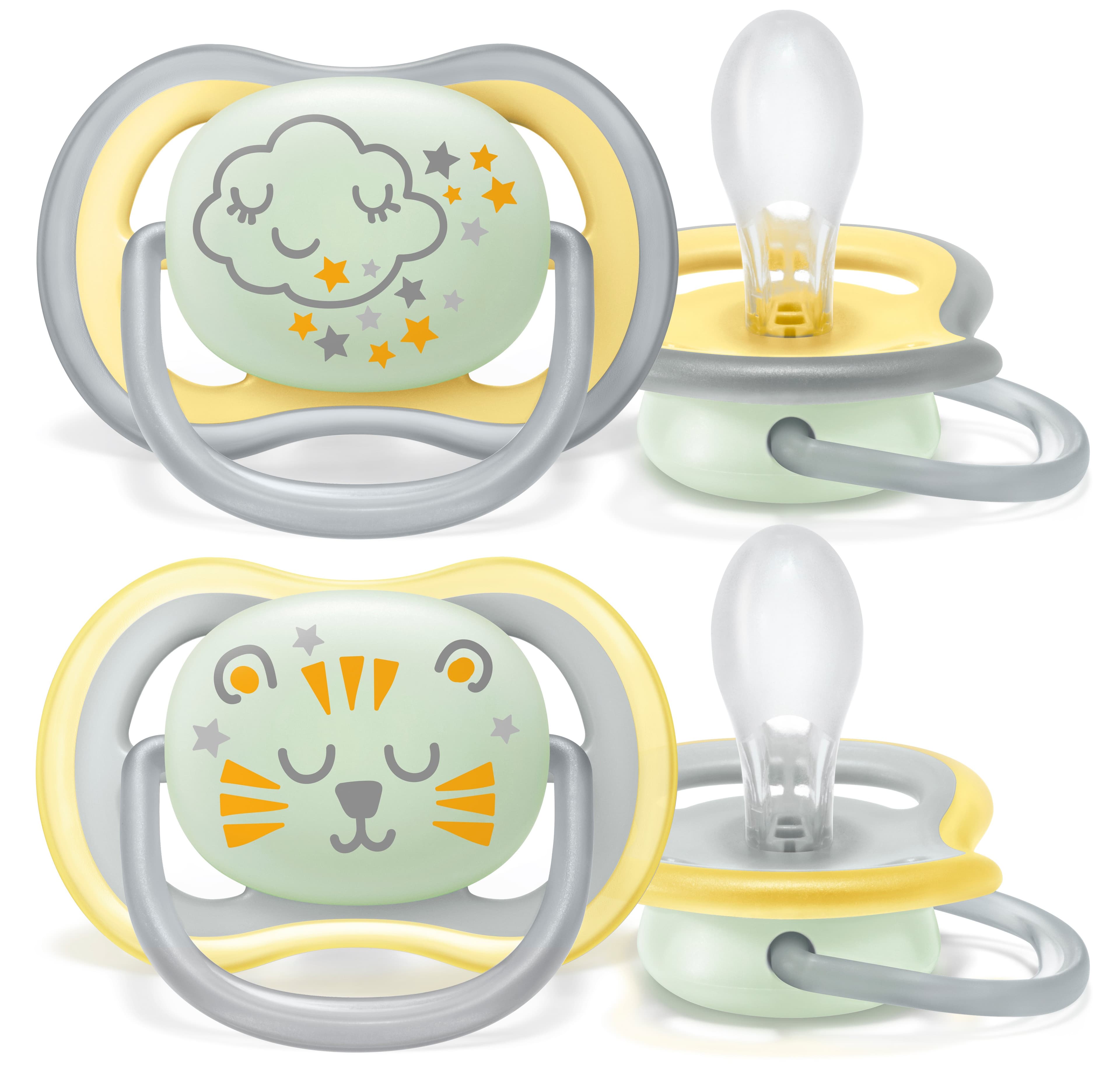 Philips Avent Ultra Air Självlysande Nattnapp 18 m+ Moln
