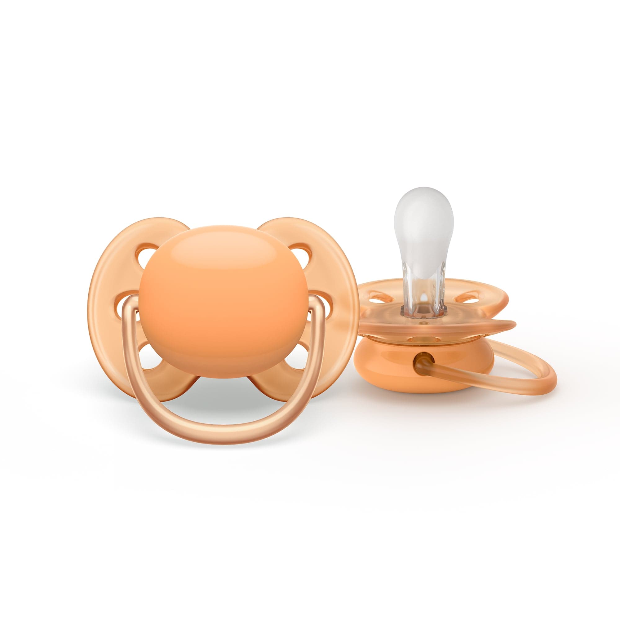 Philips Avent Ultra Soft Napp 0-6 m Grön/Orange - produktbild 3