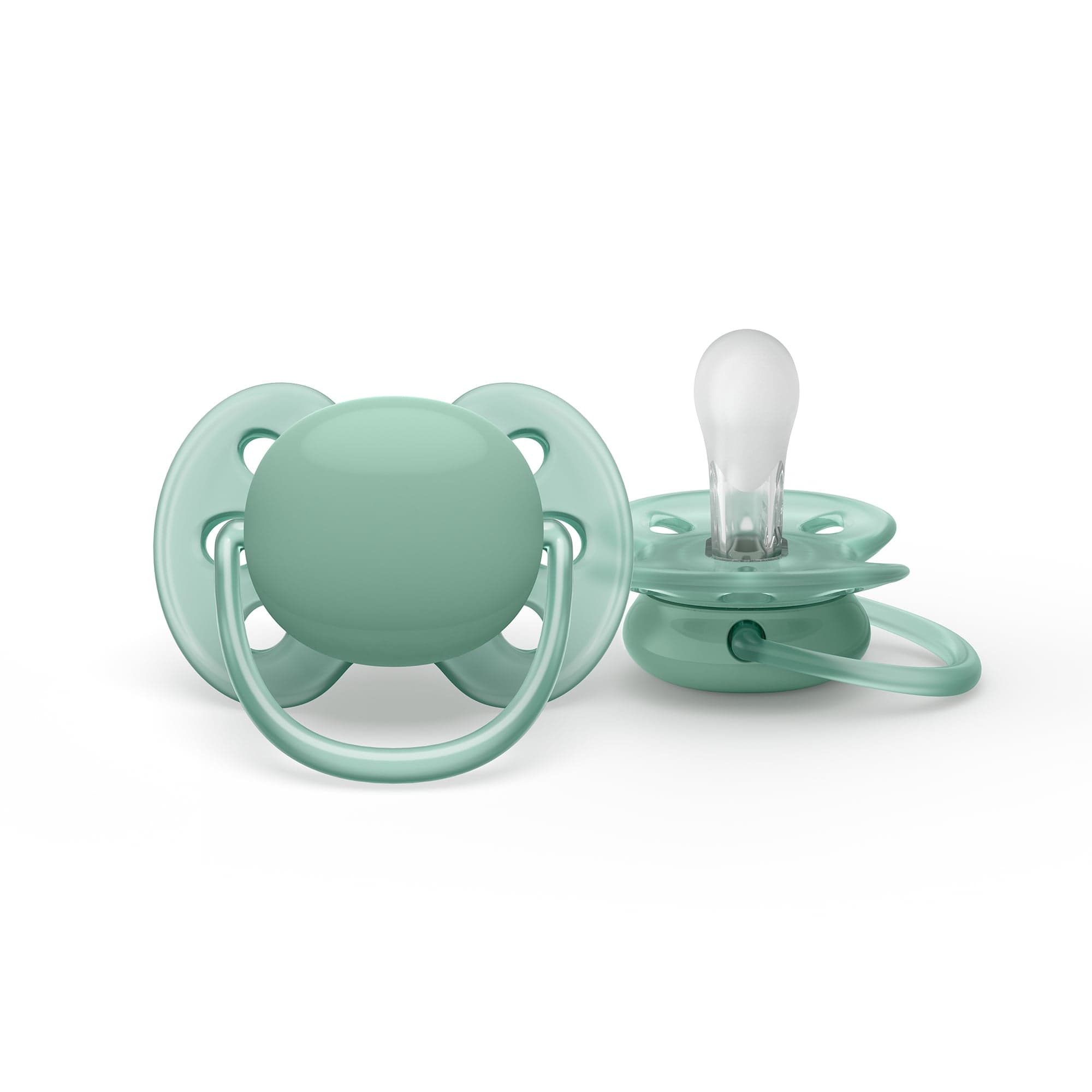 Philips Avent Ultra Soft Napp 0-6 m Grön/Orange - produktbild 4