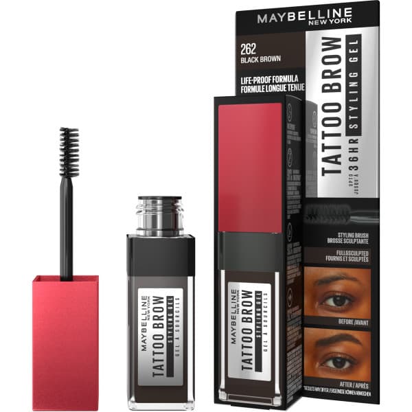 Maybelline Tattoo Brow 36H Styling Gel 262 Black Brown 6 ml 3