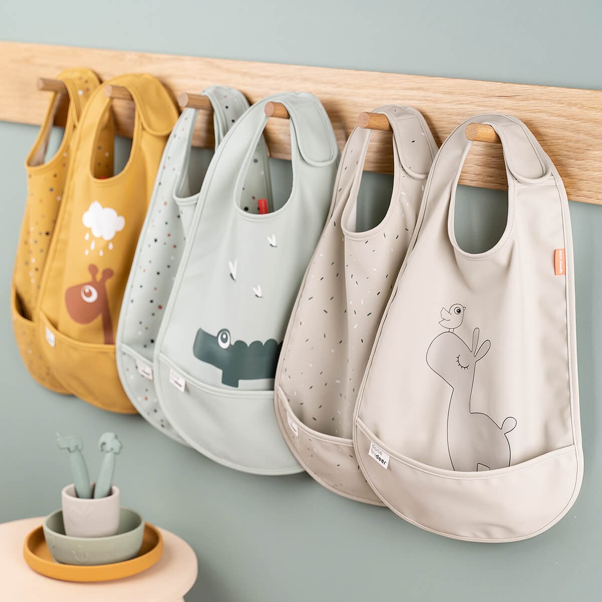 Done by Deer Haklapp velcro Ozzo Powder 2-pack - produktbild 4