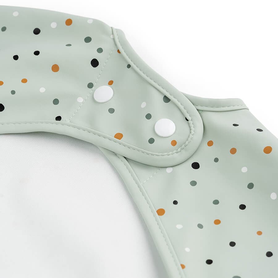 Done by Deer Långärmad Haklapp Happy dots Green - produktbild 3
