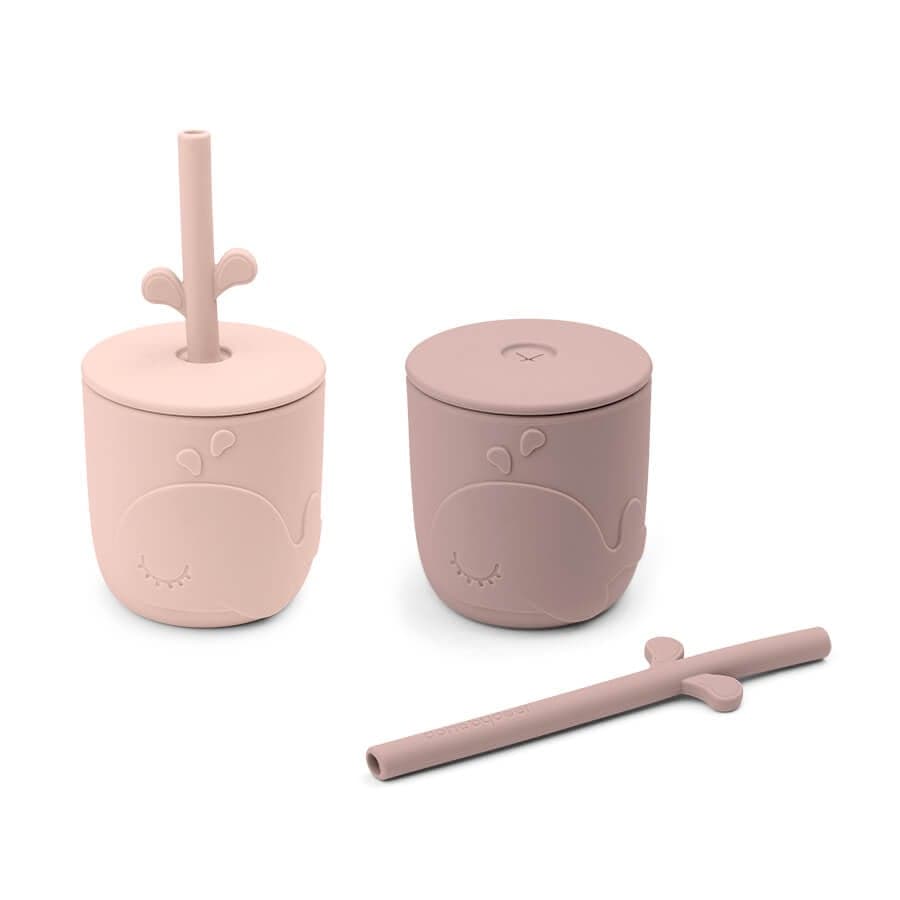 Done by Deer Peekaboo Sugrörsmugg Wally Powder 2-pack - produktbild 2