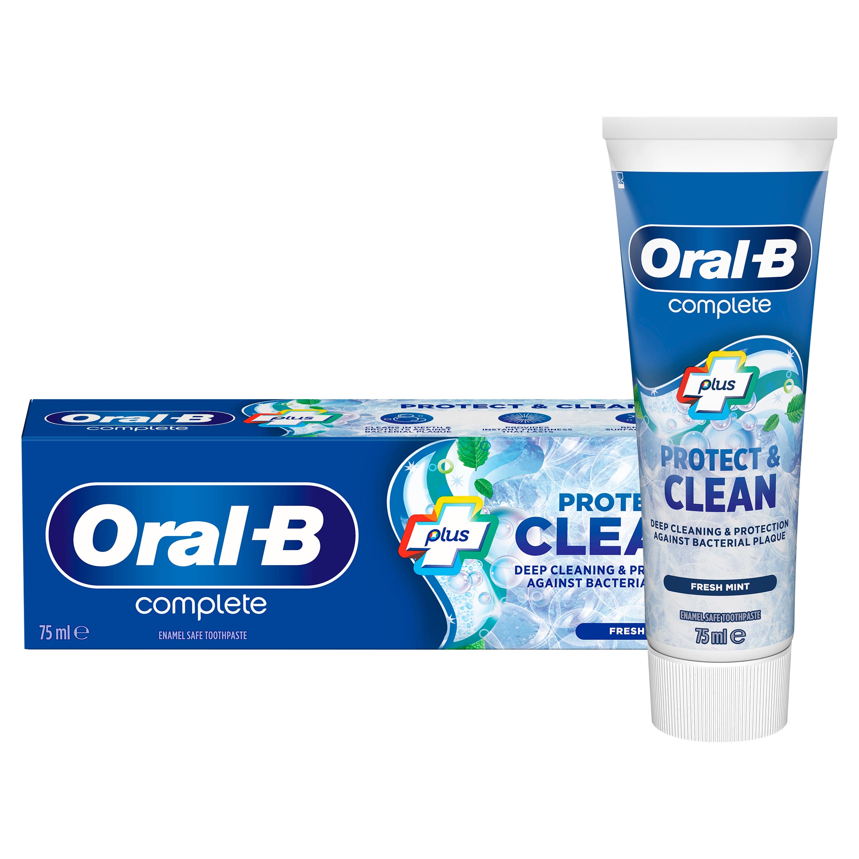Oral-B Plus Protect & Clean Fresh Mint 75 ml - produktbild 2