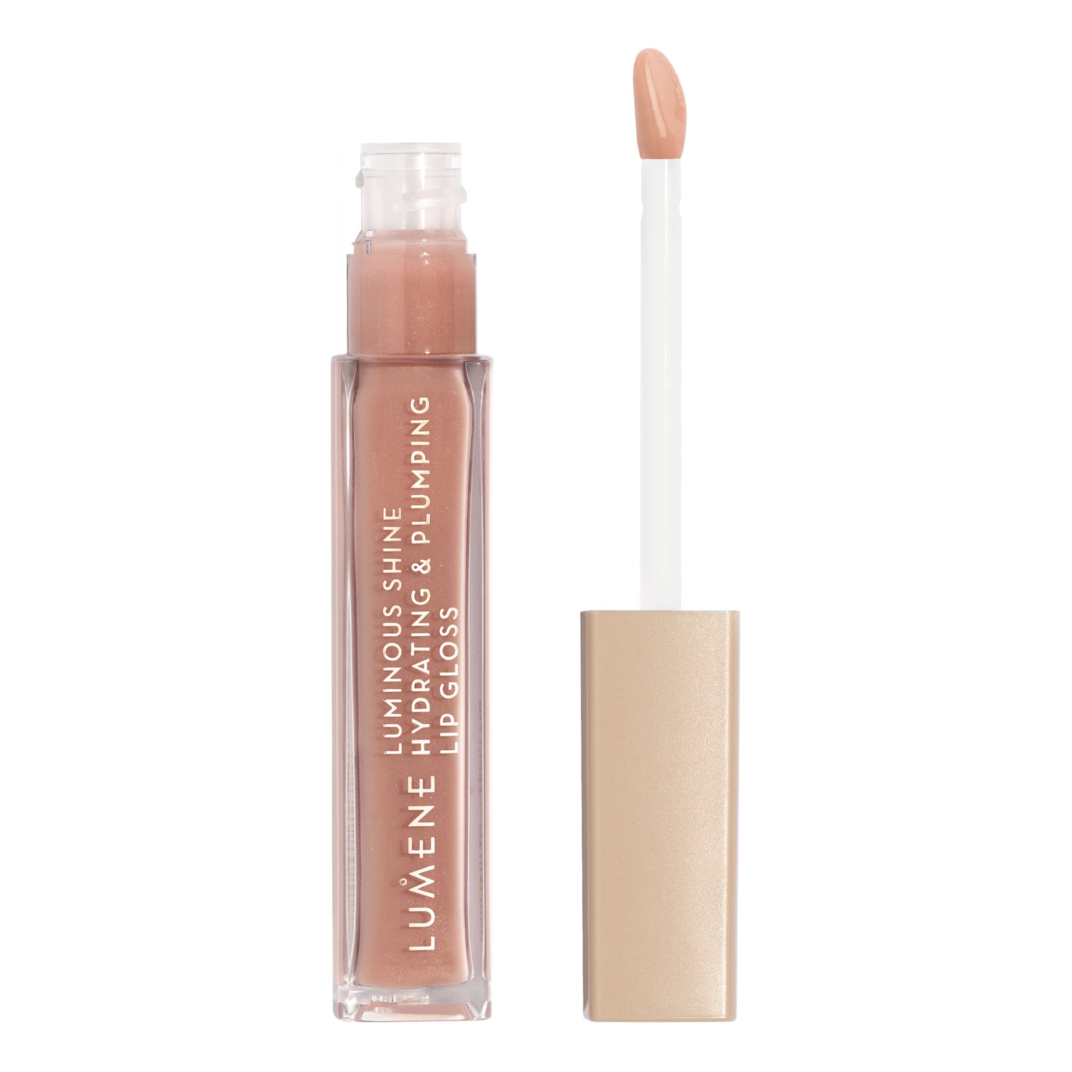 Lumene Luminous Shine Hydrating & Plumping Lip Gloss 1 Pale Honey 5 ml - produktbild 2