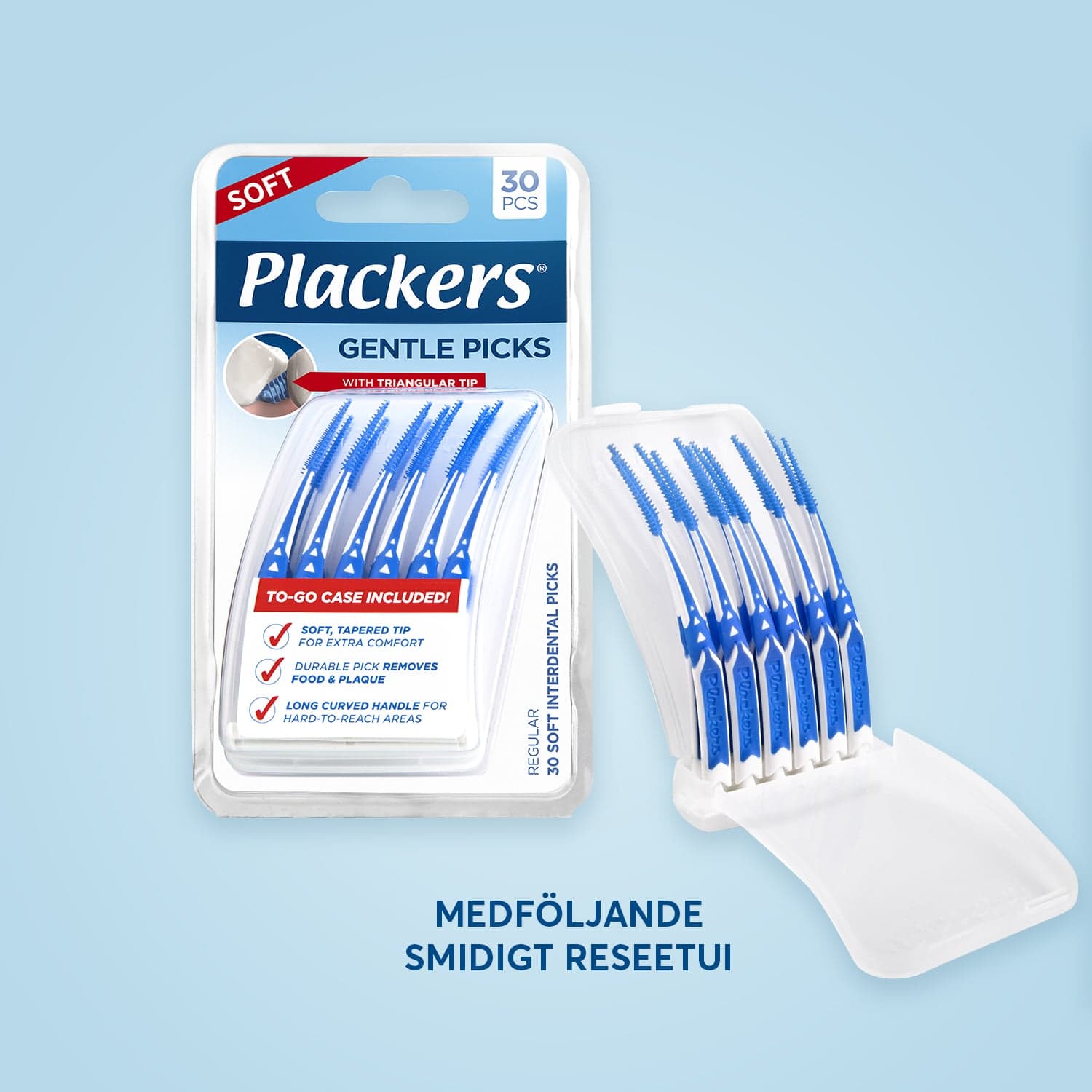 Plackers Gentle Picks Tandstickor 30 st 3