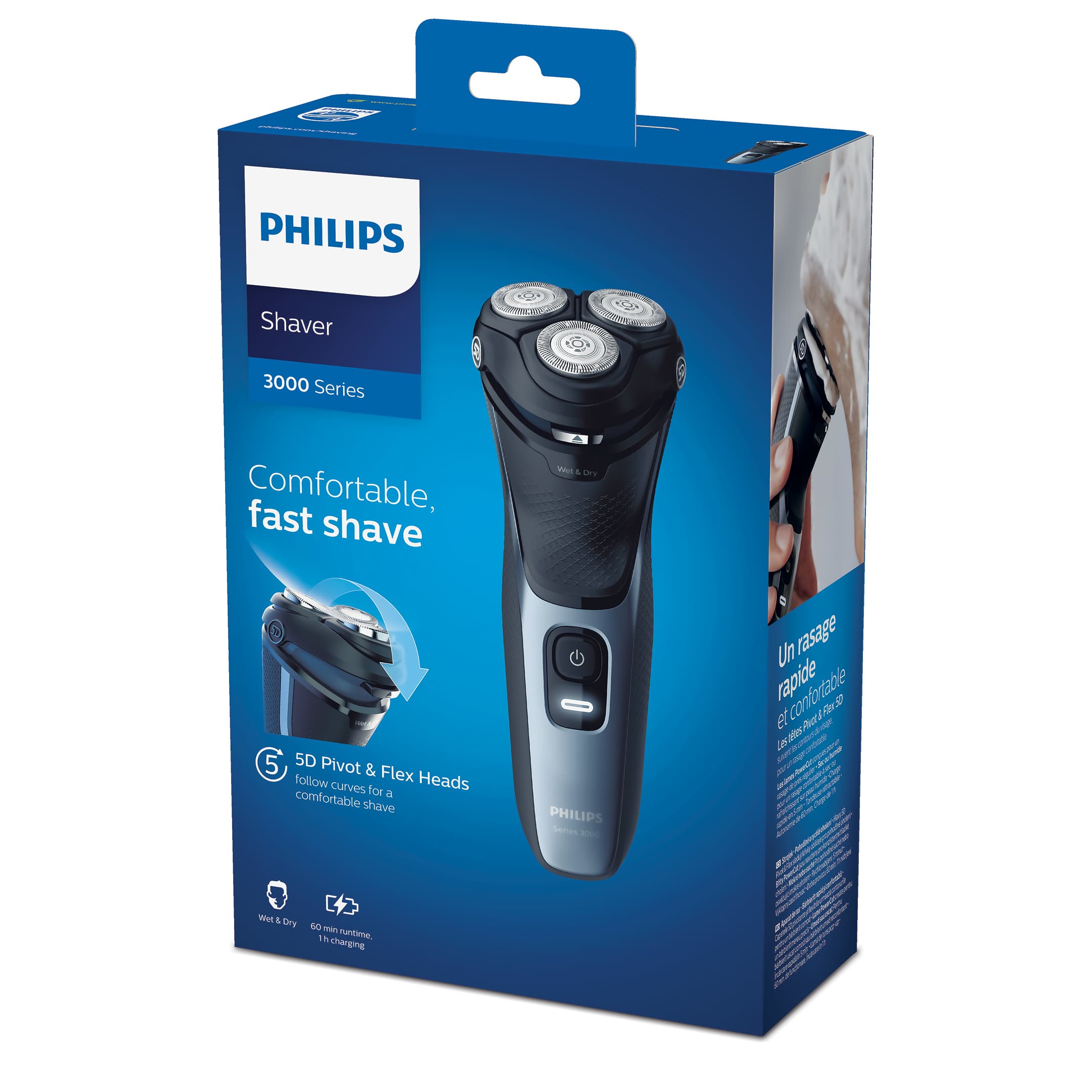 Philips Rakapparat för våt- eller torrakning 3000-serien 4