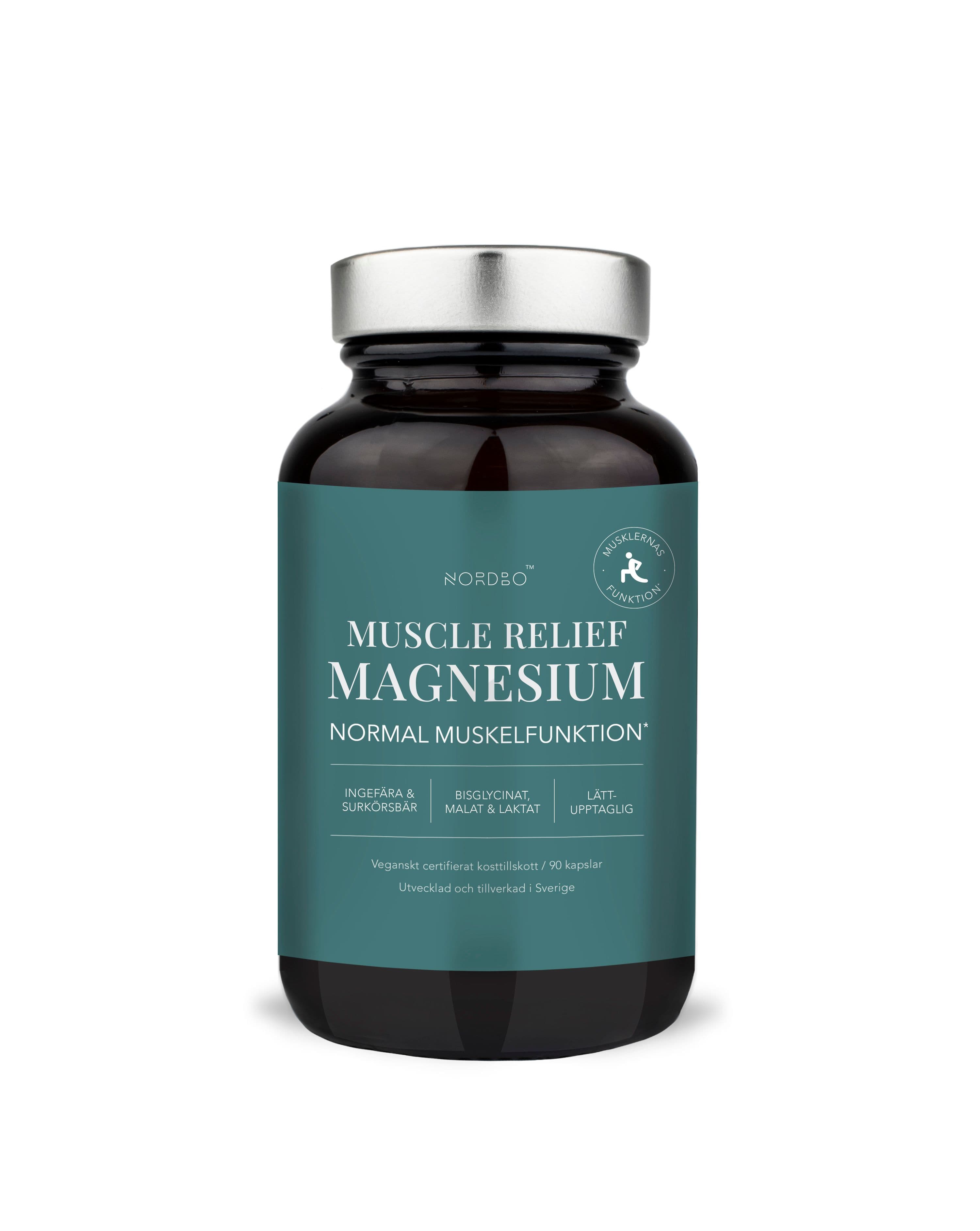 Nordbo Muscle Relief Magnesium 90 kapslar