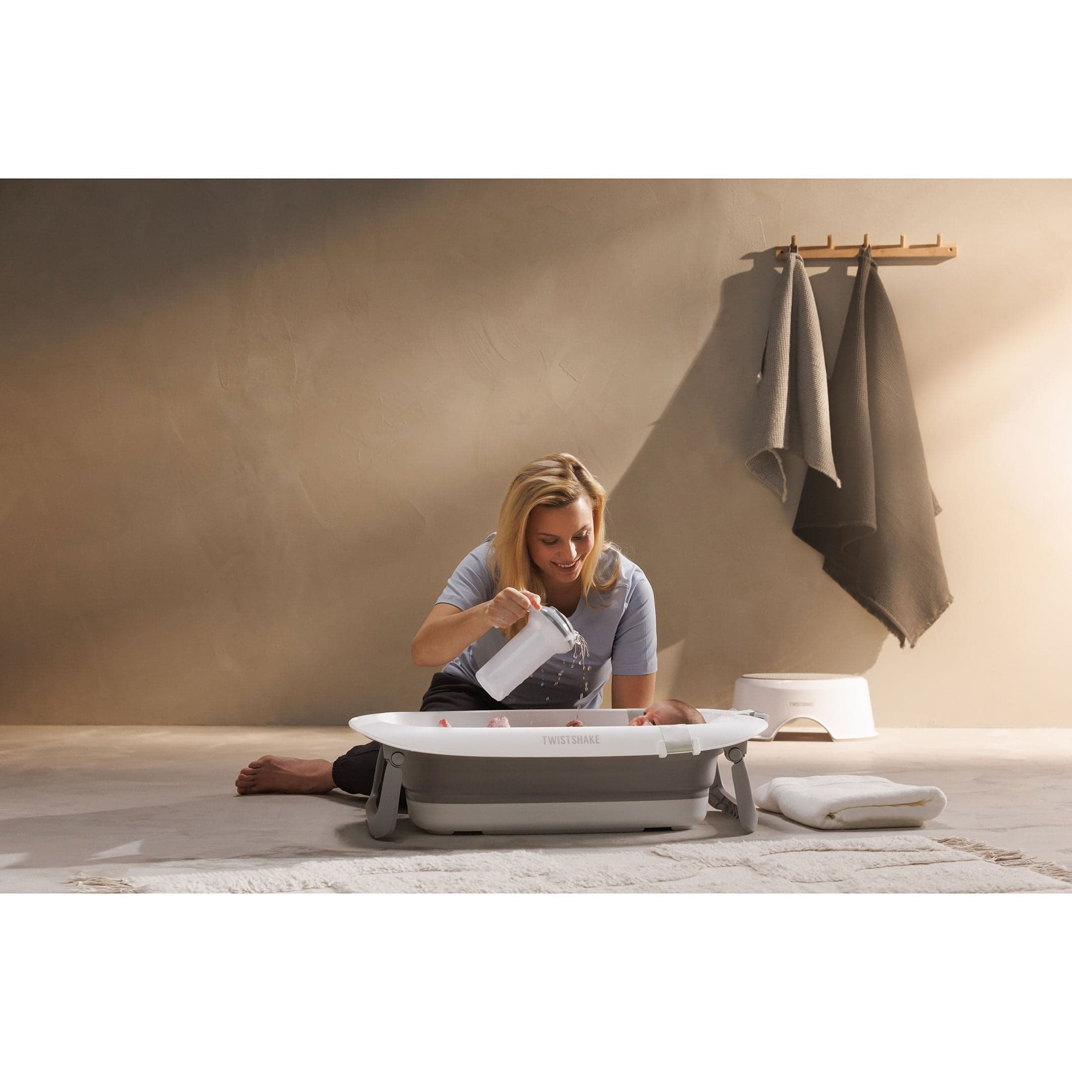Twistshake Bathtub Pastel Grey - produktbild 2