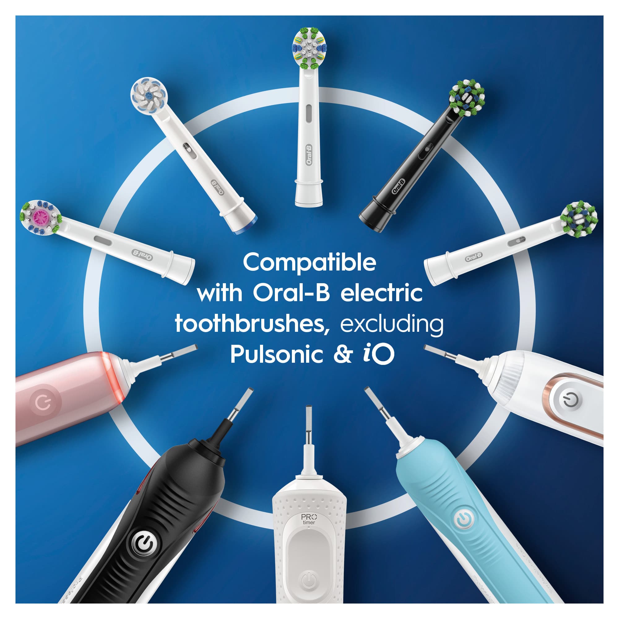 Oral-B Floss Action Borsthuvuden 4-pack - produktbild 5