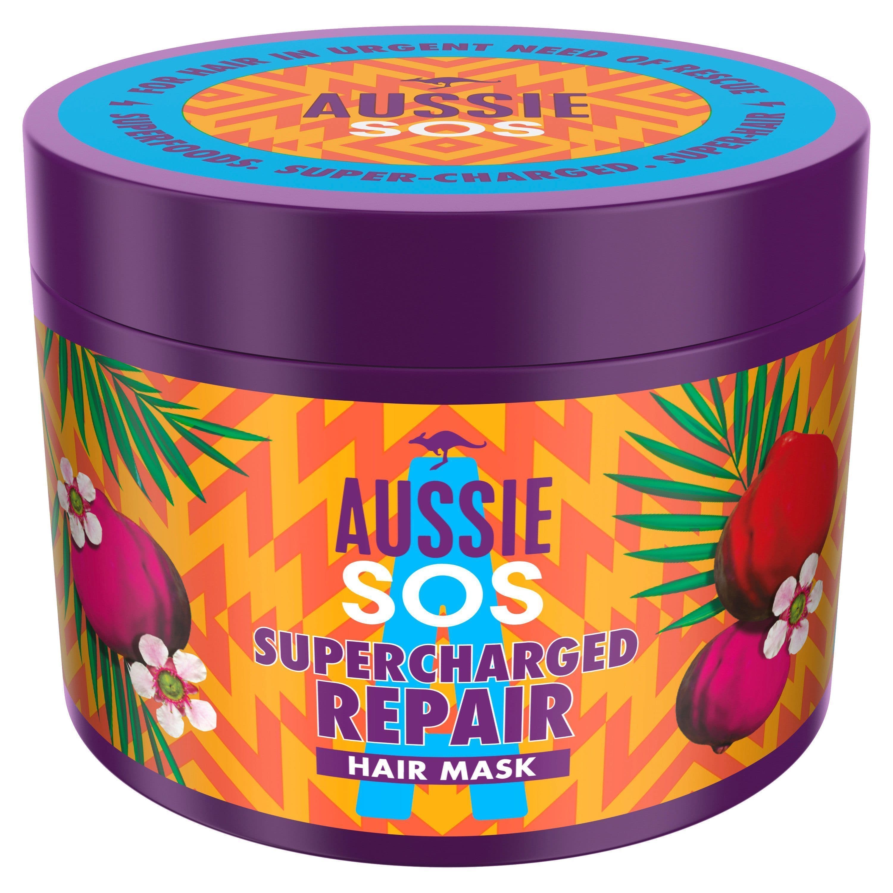 Aussie SOS Supercharged Repair Hårinpackning 450 ml 3