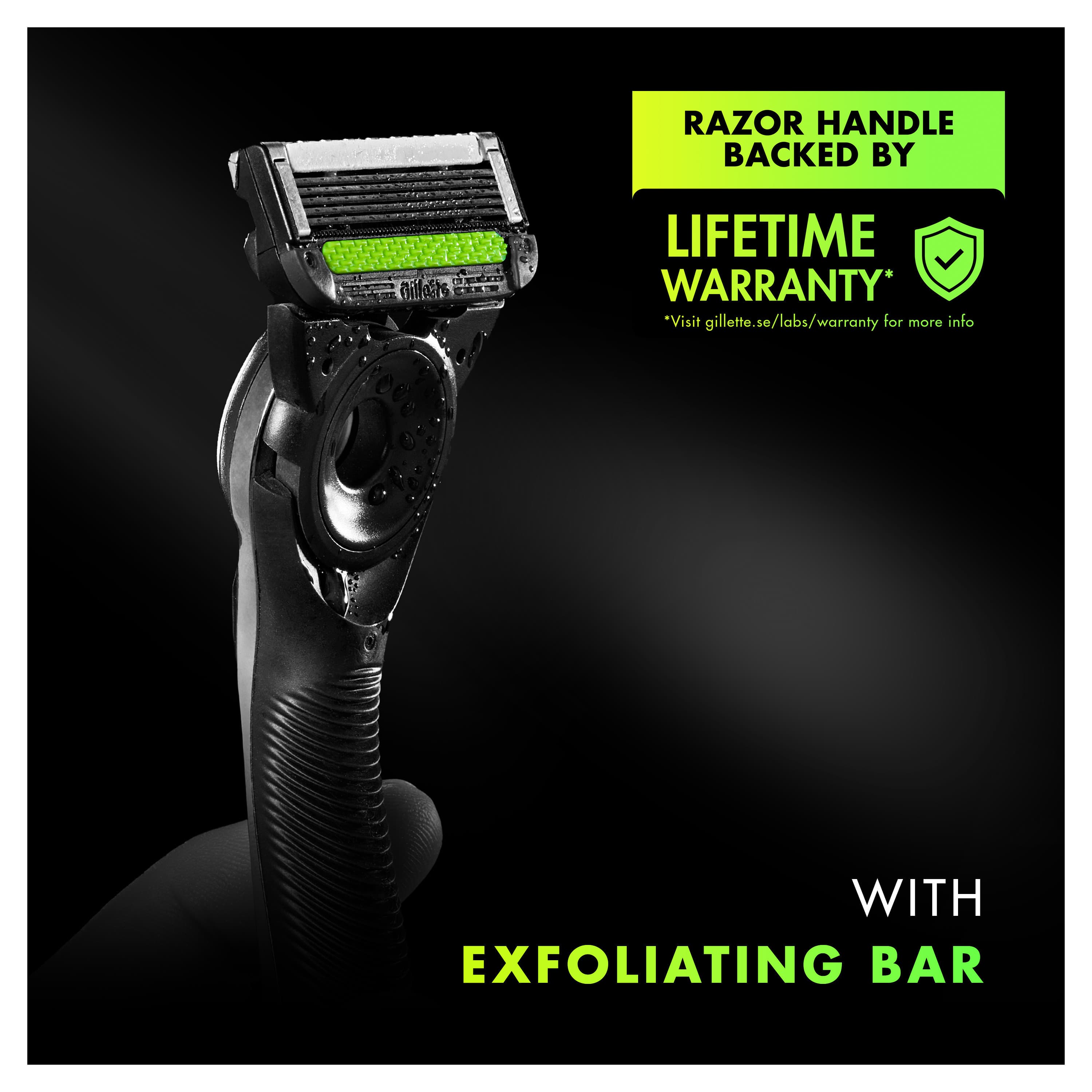 Gillette Labs Rakhyvel Exfoliating Bar med Magnetiskt ställ Resefodral 5 Rakblad 4