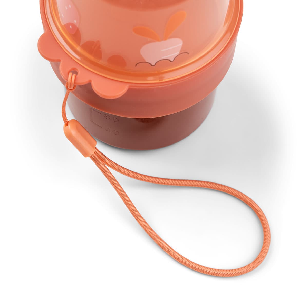 Done by Deer To go 2-way snack container S Birdee Papaya 3