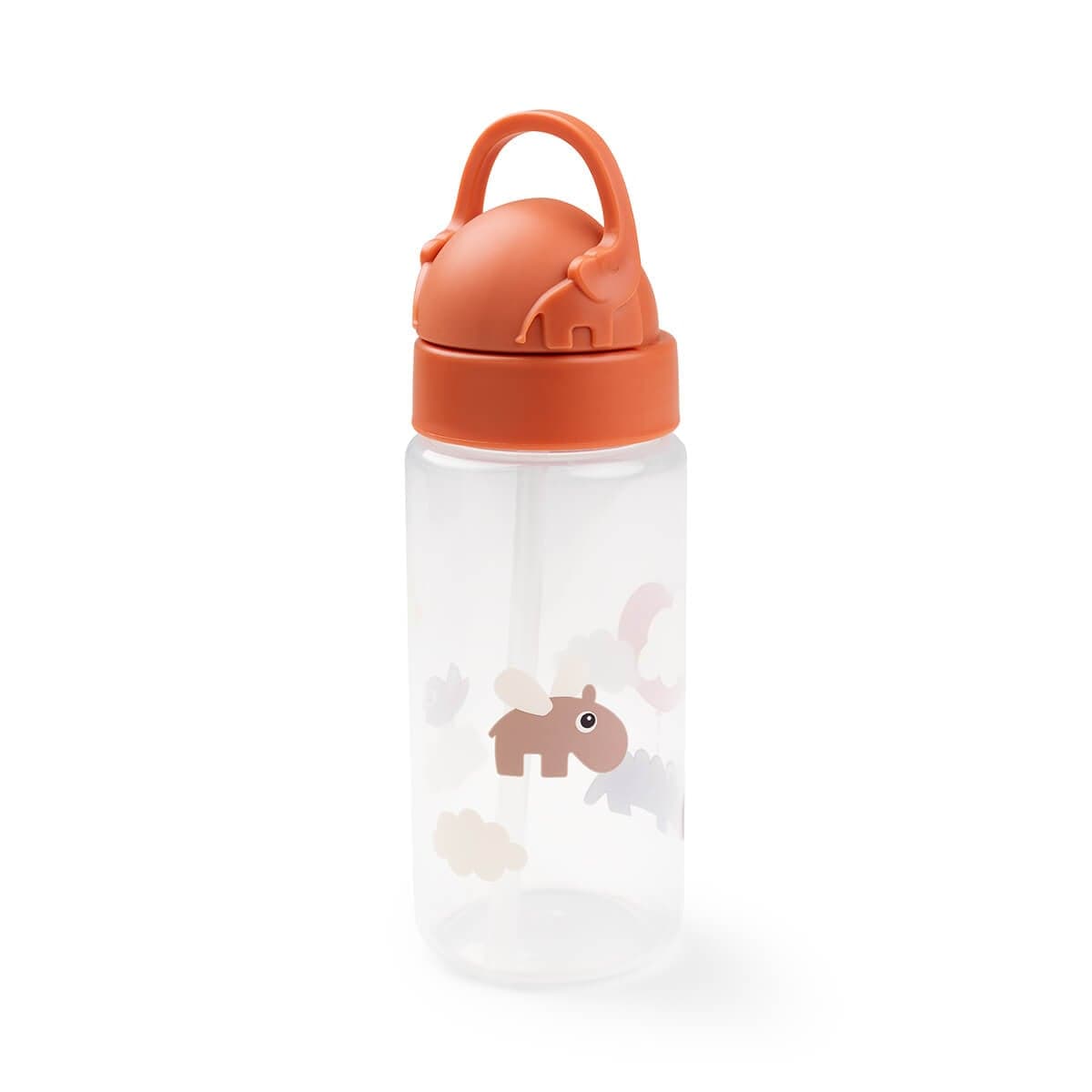 Done by Deer Sugrörsflaska Happy clouds Papaya 350 ml - produktbild 2