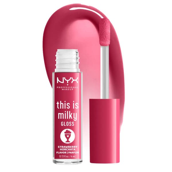 NYX Professional Makeup This Is Milky Gloss Strawberry Horchata 10 4 ml - produktbild 2