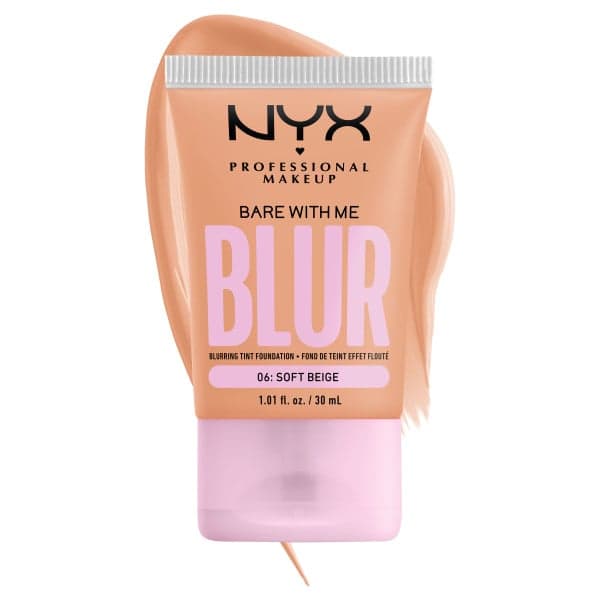 NYX Professional Makeup Bare With Me Blur Tint Foundation Soft Beige 6 30 ml - produktbild 3