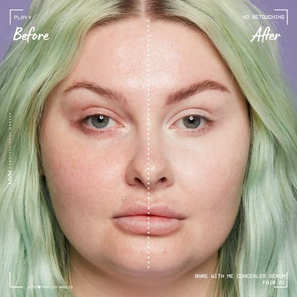 NYX Professional Makeup Bare With Me Concealer Serum 01 Fair 9,6 ml - produktbild 3