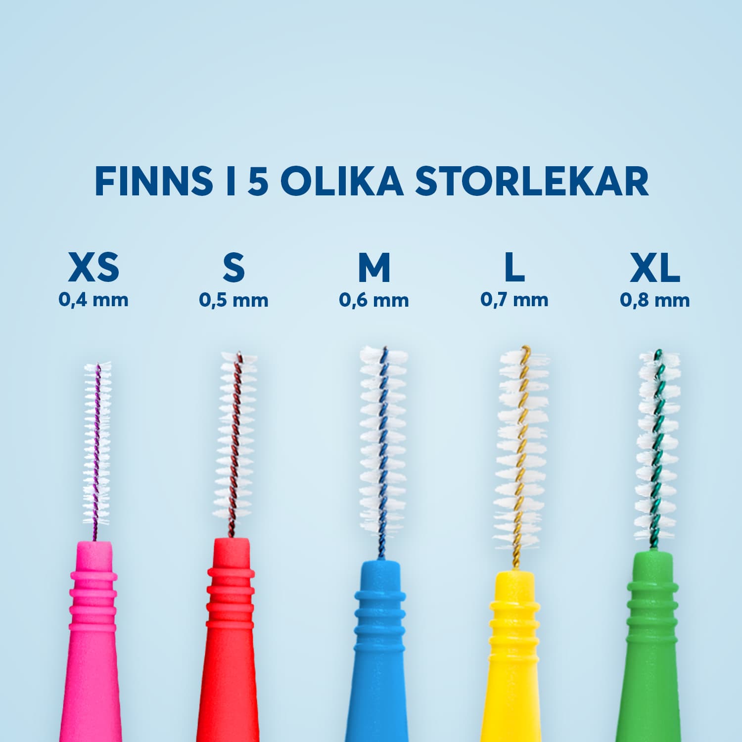 Plackers Dental Brush M 0,6 Mellanrumsborstar 24 st 4