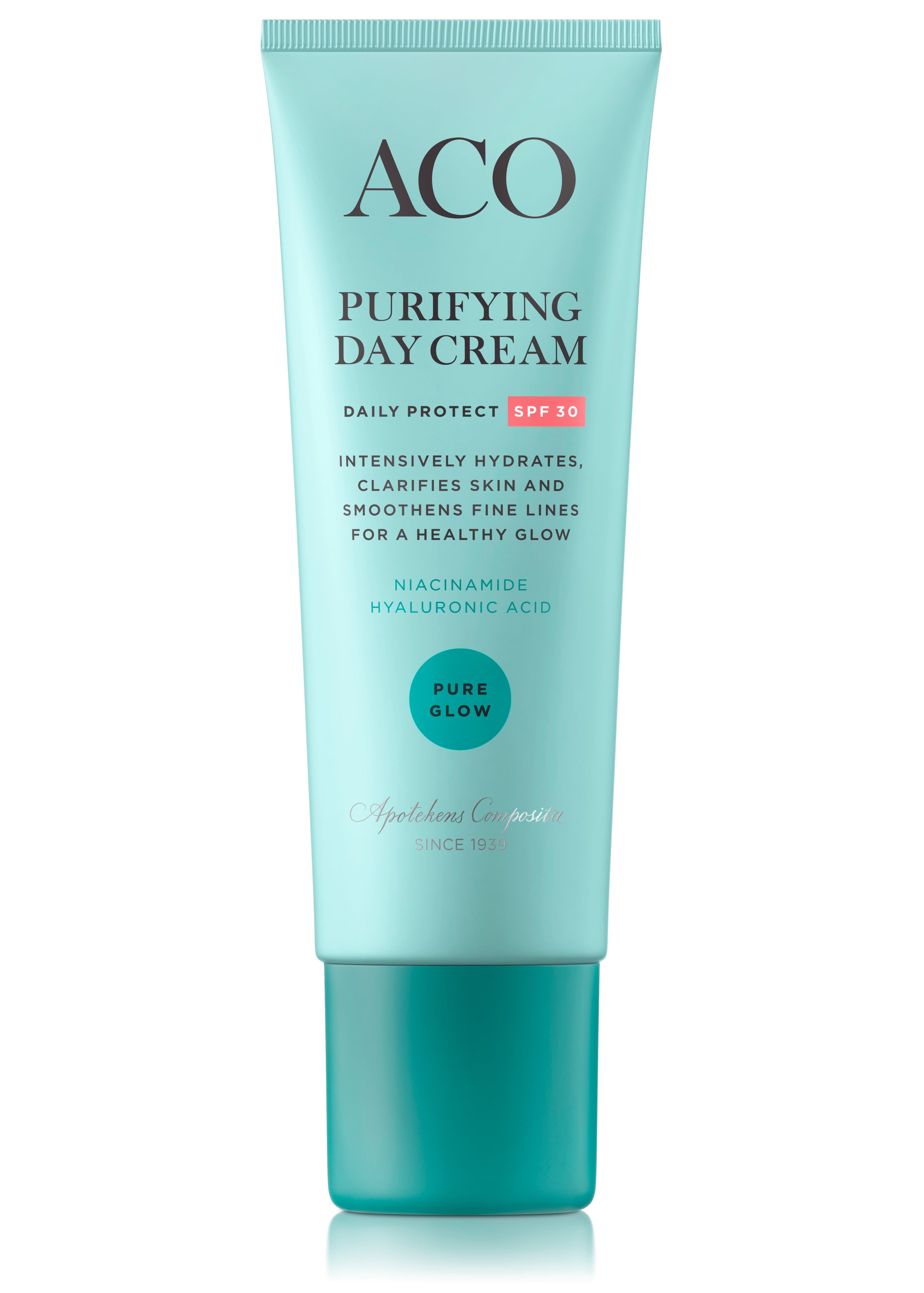 ACO Face Pure Glow Purifying Day Cream SPF30 Parfymerad 50 ml