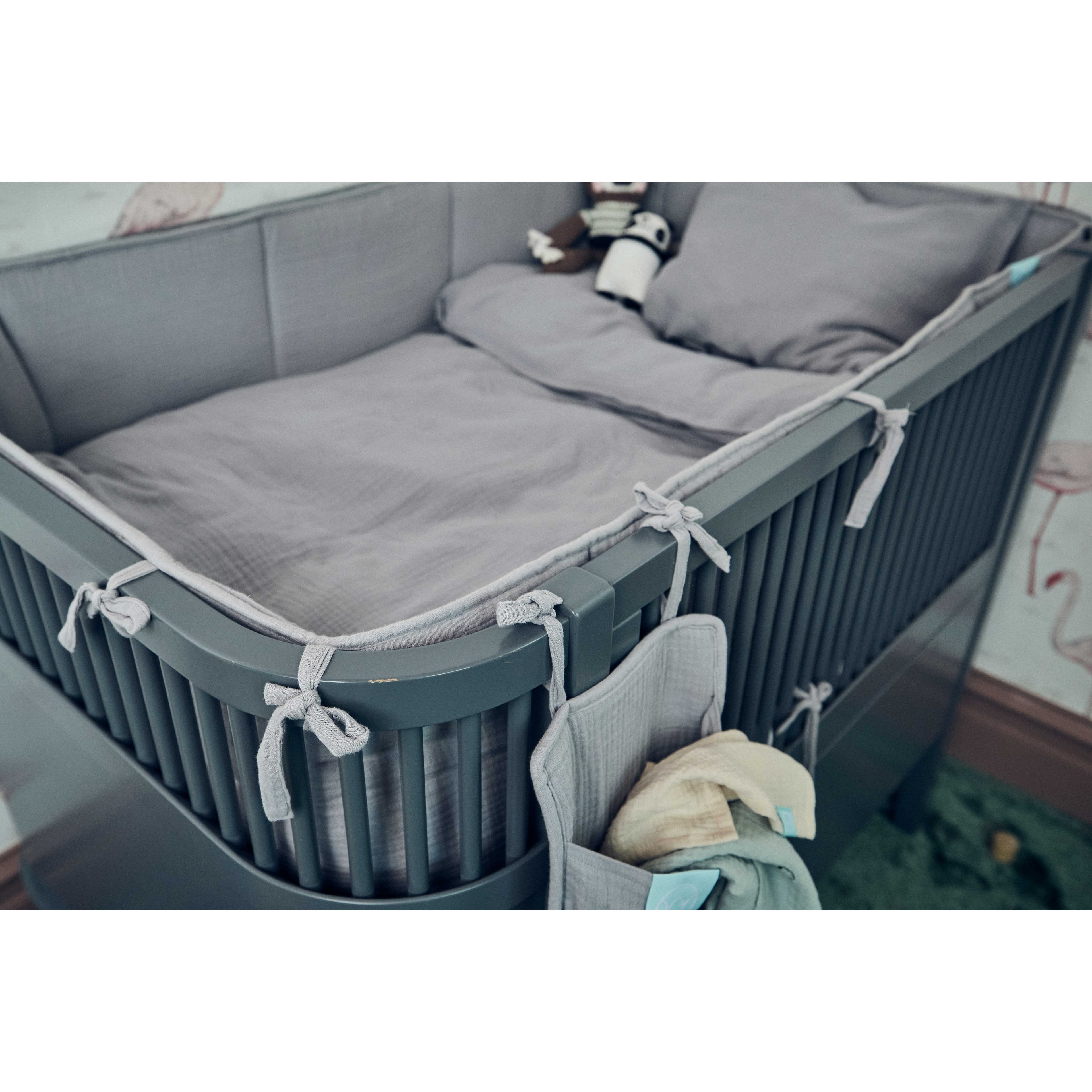 Najell Spjälsängsskydd Mercury Grey 2