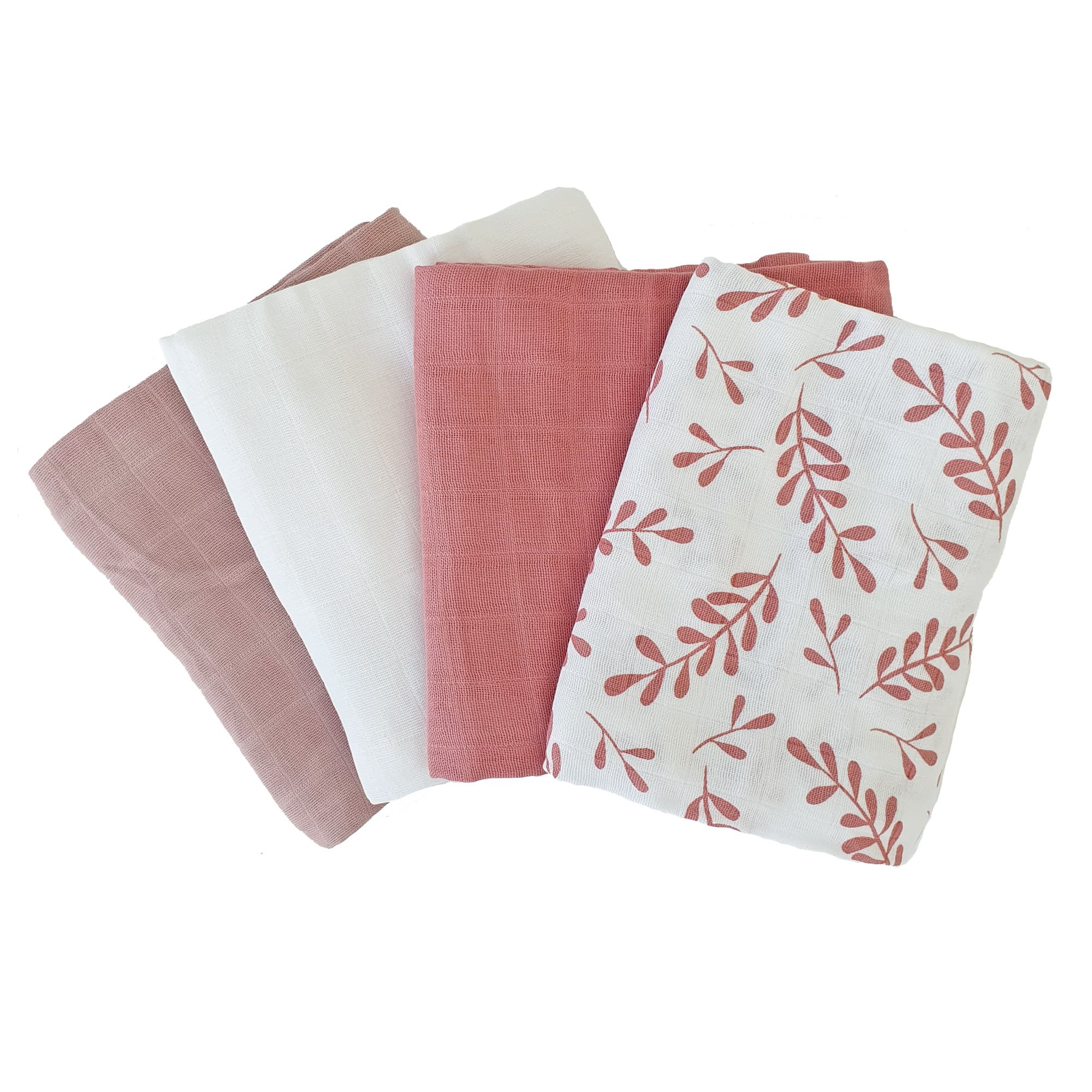 Summerville Muslin Floral Rose Eko 4-pack 2