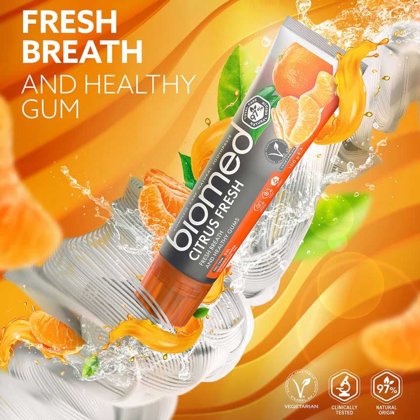 Biomed Citrus Fresh Tandkräm 100 g 2