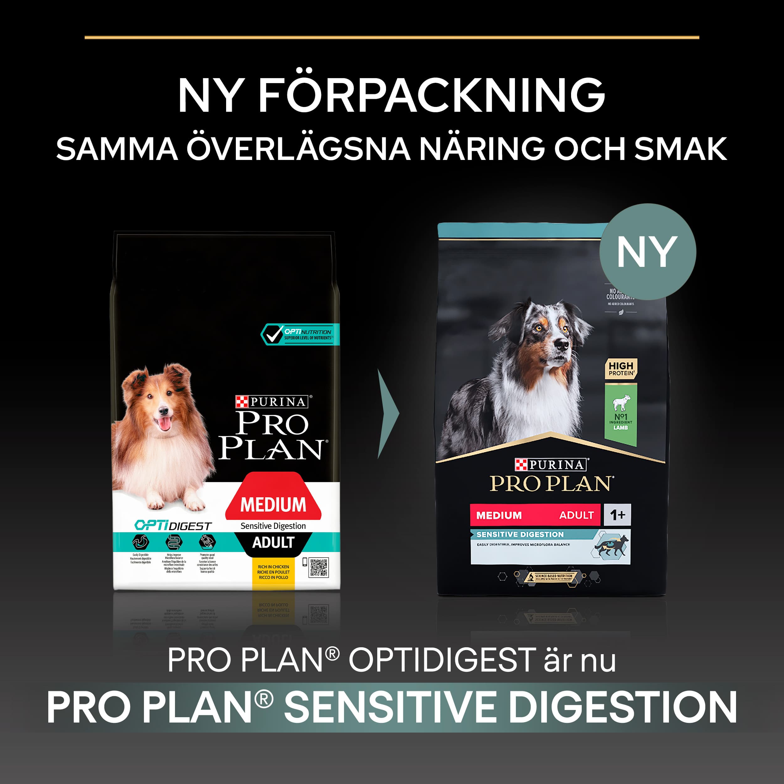Purina Pro Plan Medium Puppy Sensitive Digestion Rikt på Lamm 12 kg 3