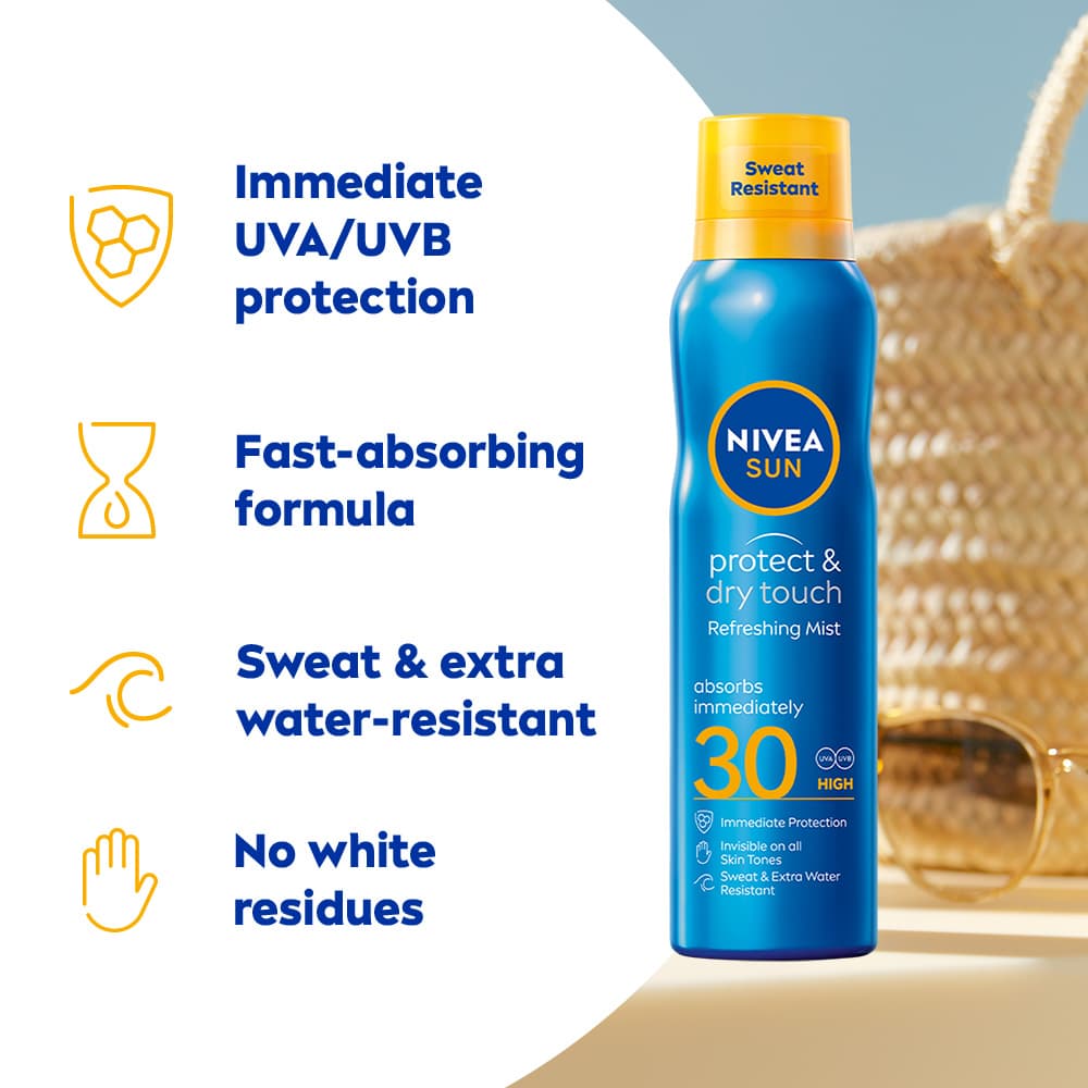 NIVEA SUN Protect & Dry Touch Sun Mist SPF30 200 ml - produktbild 3
