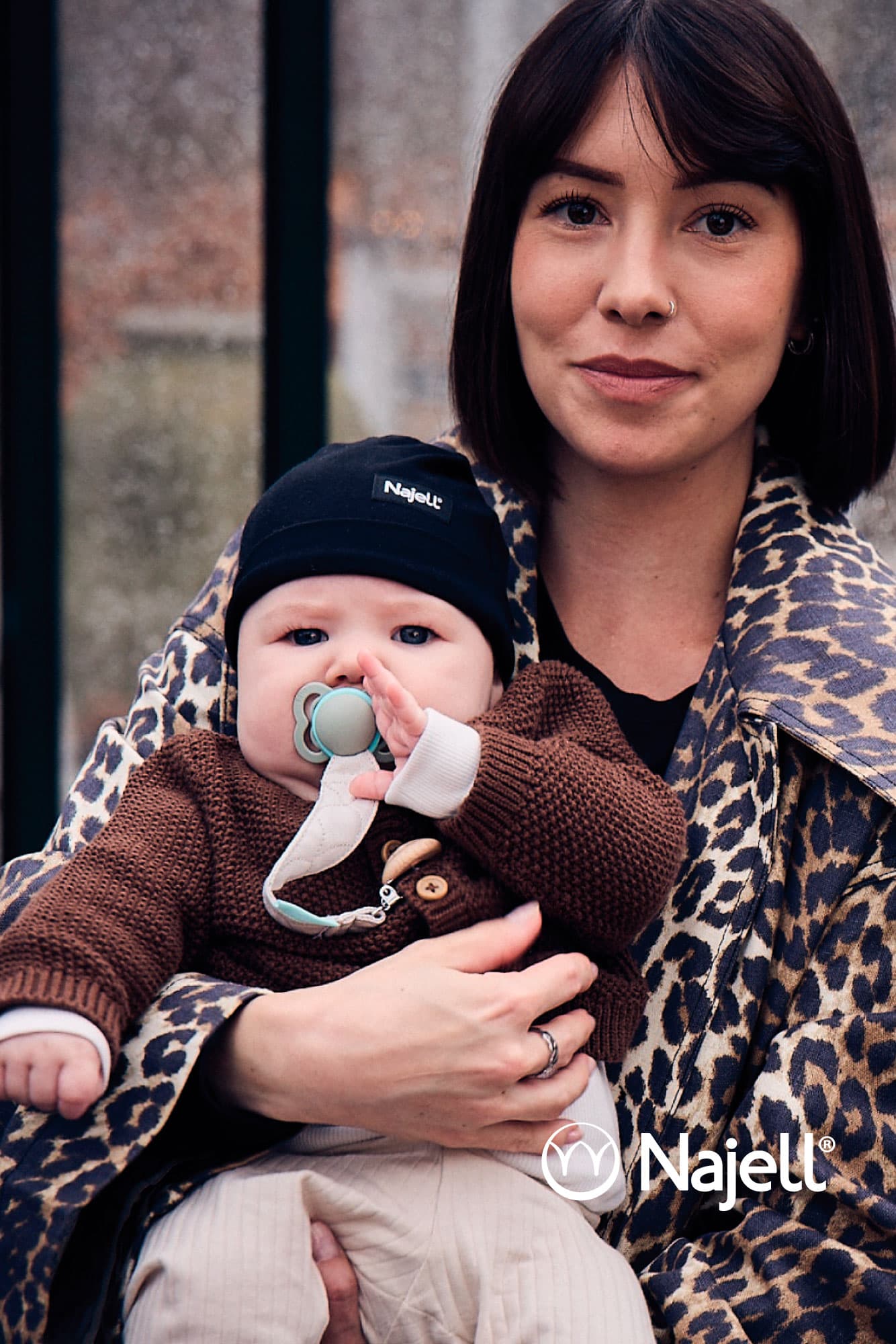 Najell Pacifier Clip Oat Beige 2